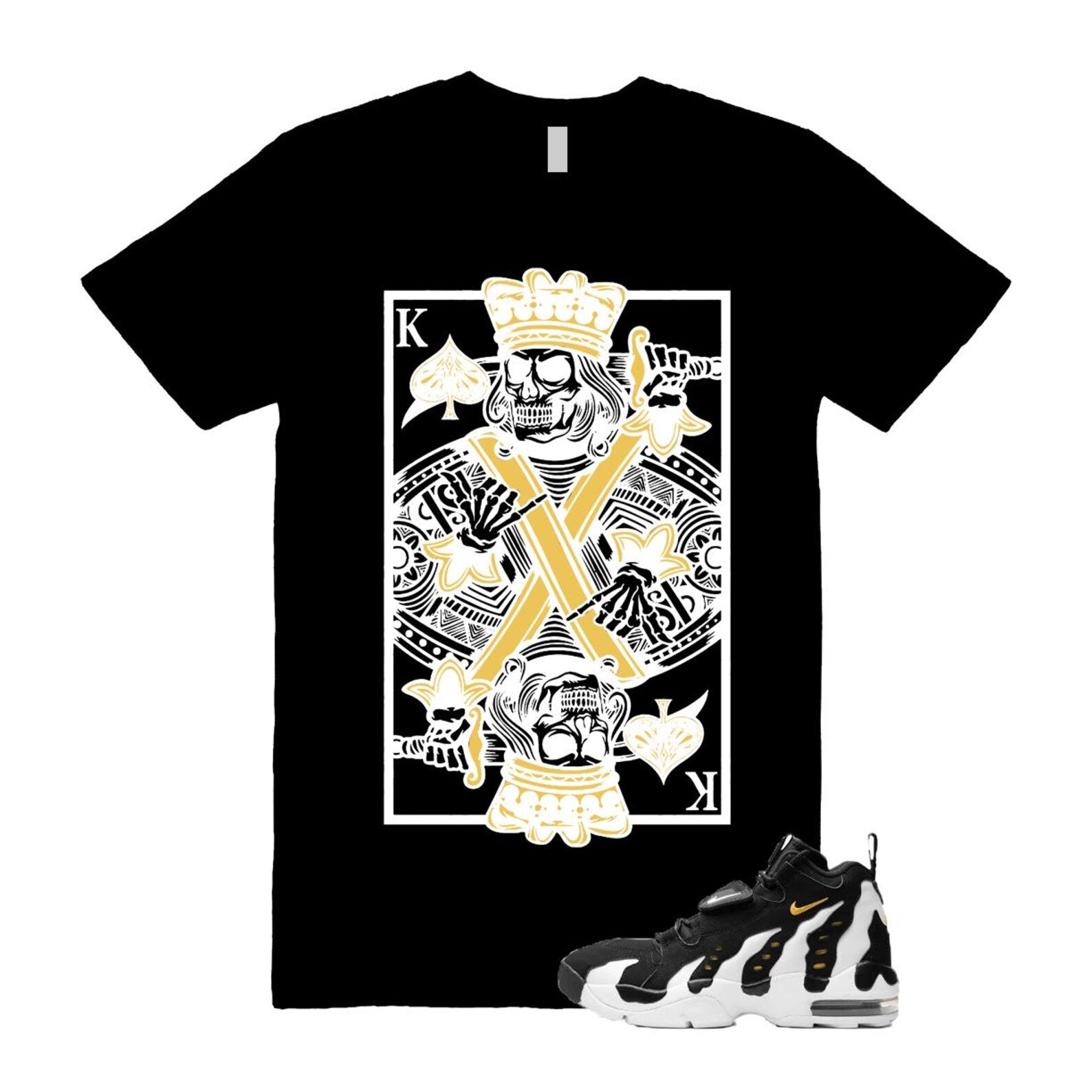Air DT Max 96 Black White Varsity Maize T Shirt Match KC ,HM8249-001 T-Shirt, Sneaker Match Tee