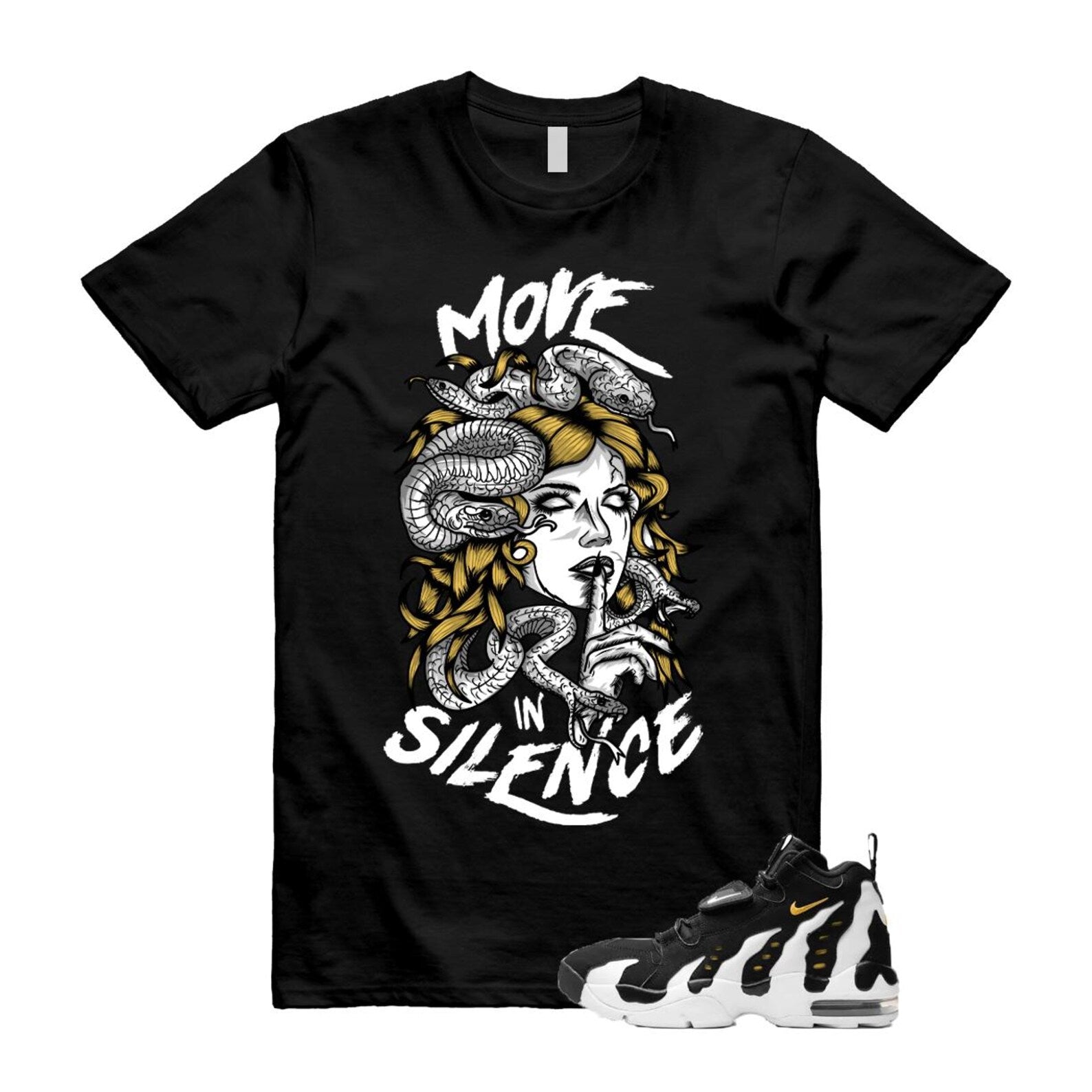 Air DT Max 96 Black White Varsity Maize T Shirt Match MIS ,HM8249-001 T-Shirt, Sneaker Match Tee