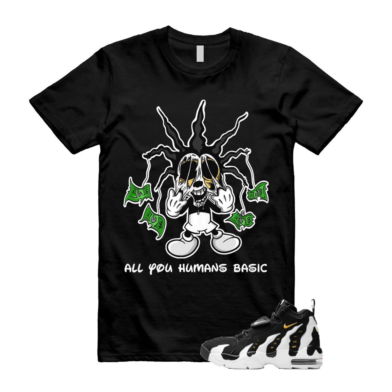 Air DT Max 96 Black White Varsity Maize T Shirt Match HOOK ,HM8249-001 T-Shirt, Sneaker Match Tee