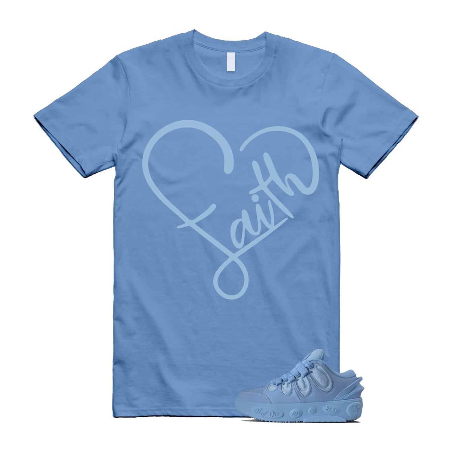 LaMelo Ball Amour 1 of 1 Team Light Blue T Shirt Match FAITH ,310872-01 T-Shirt, Sneaker Match Tee