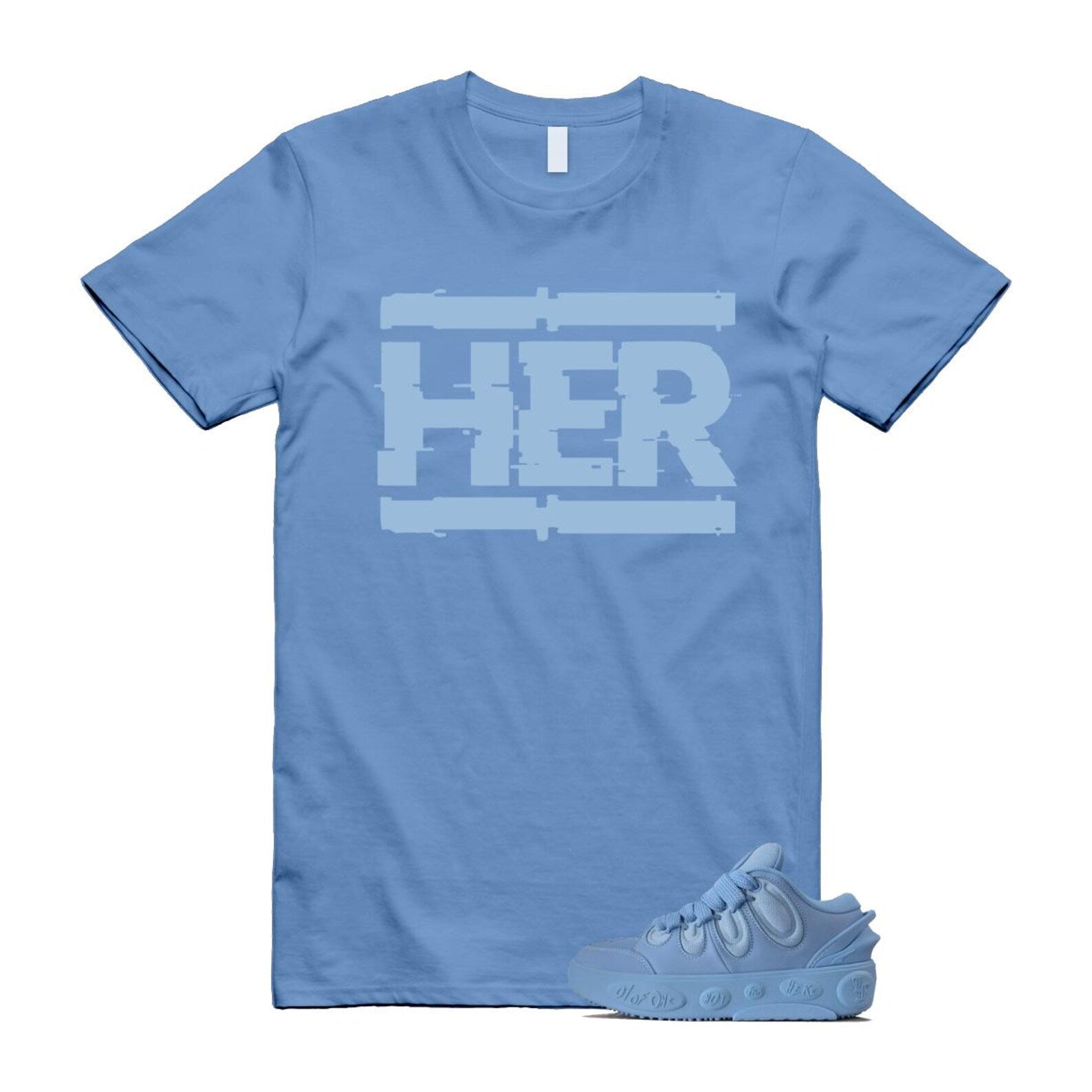 LaMelo Ball Amour 1 of 1 Team Light Blue T Shirt Match HER ,310872-01 T-Shirt, Sneaker Match Tee
