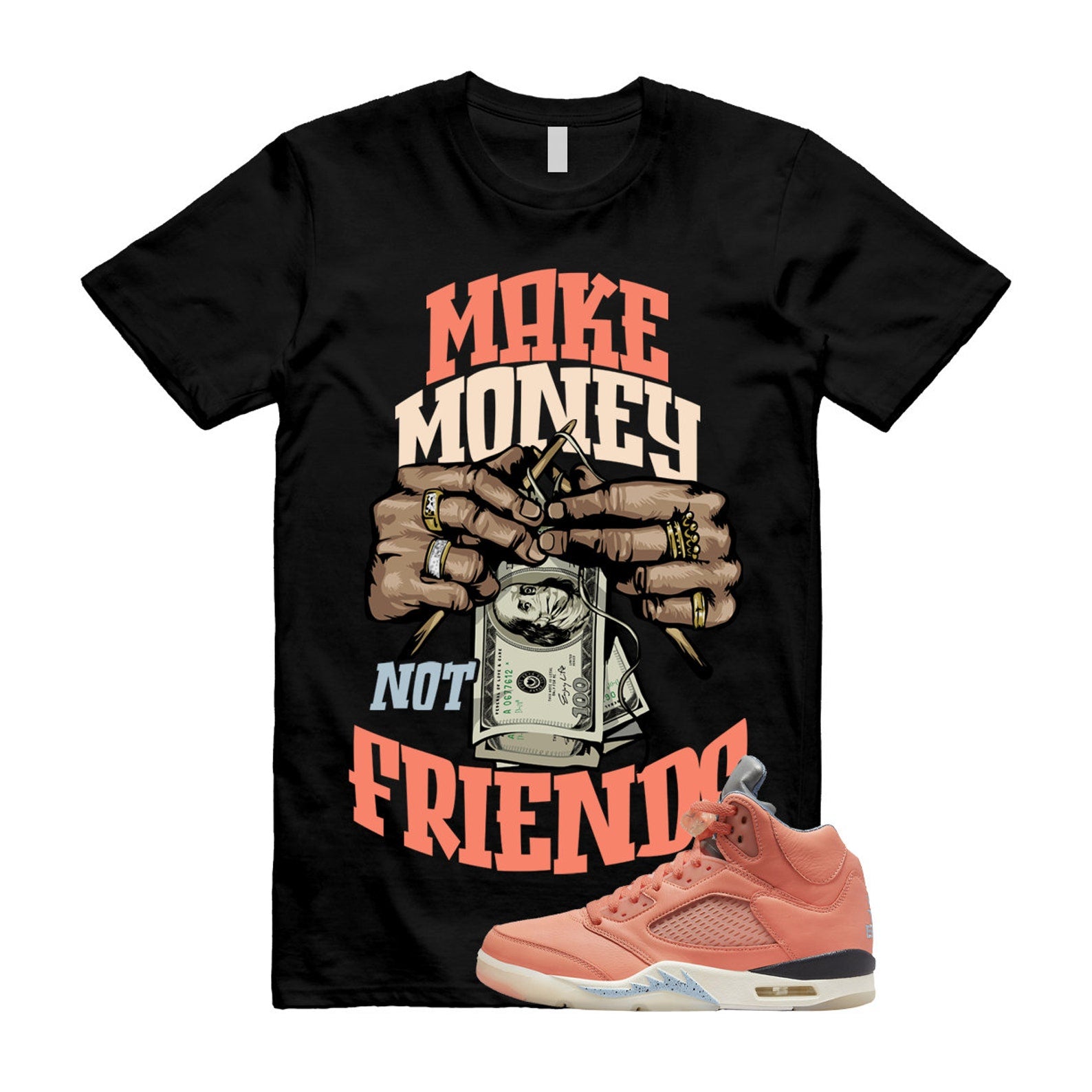 Crimson Bliss 5 DJ Khaled Leche Blue Sail We The Best Retro T Shirt Match MM ,DV4982-641 T-Shirt, Sneaker Match Tee