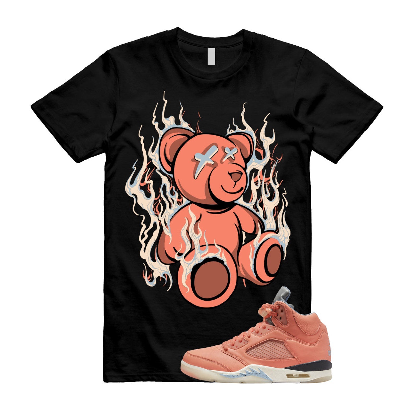 Crimson Bliss 5 DJ Khaled Leche Blue Sail We The Best Retro T Shirt Match LIT ,DV4982-641 T-Shirt, Sneaker Match Tee