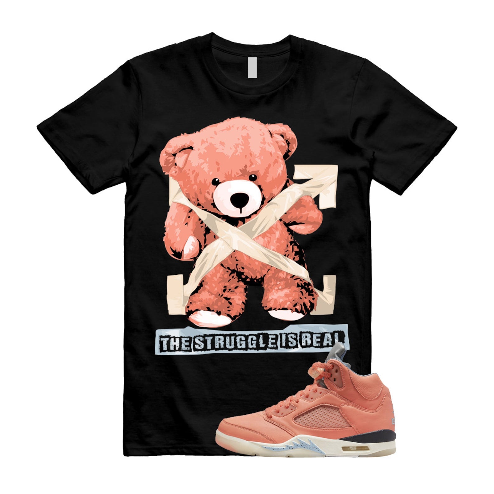 Crimson Bliss 5 DJ Khaled Leche Blue Sail We The Best Retro T Shirt Match STRUG ,DV4982-641 T-Shirt, Sneaker Match Tee