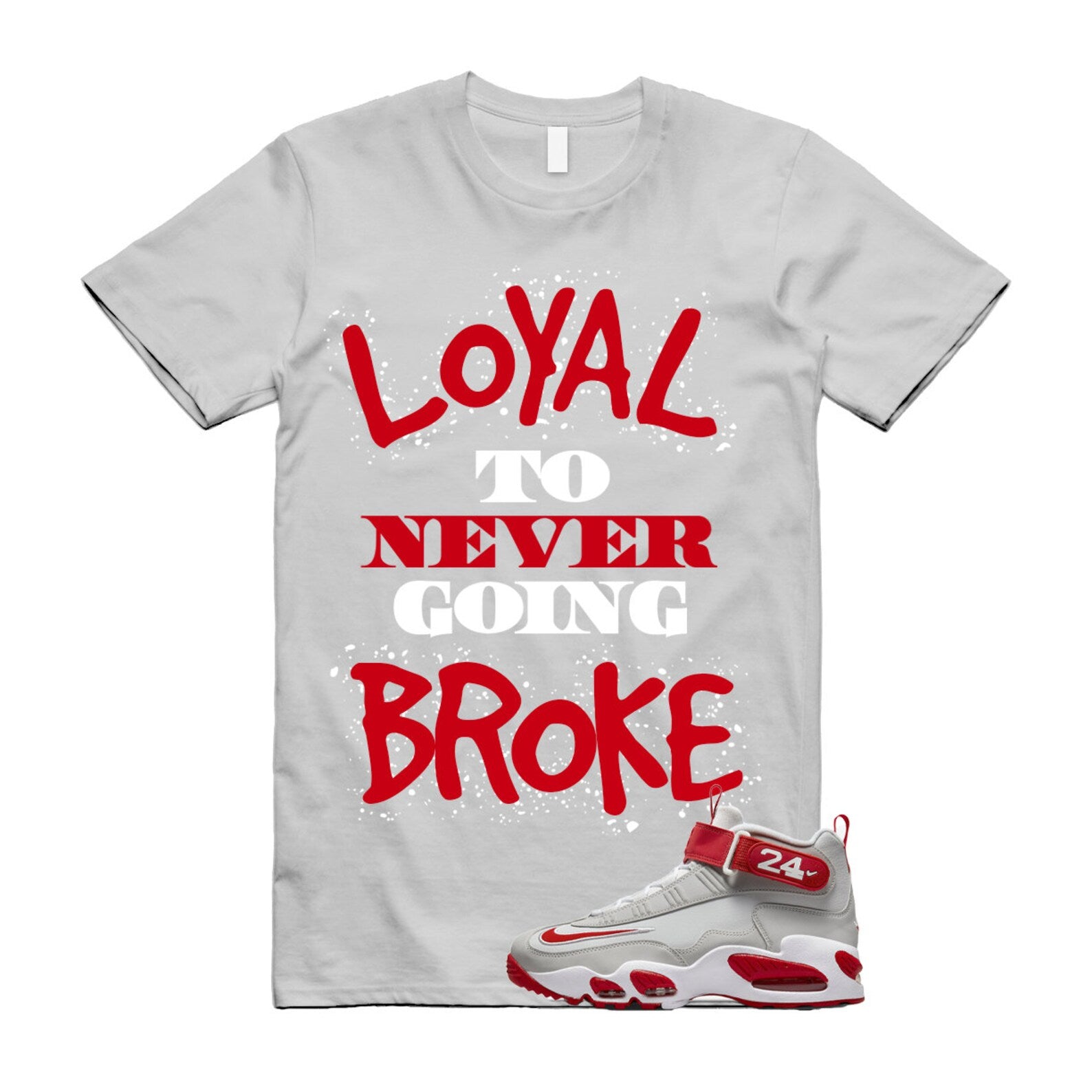 NB T Shirt to match N Air Griffey Max 1 Cincinnati Reds Pure Platinum University White ,FD1025-043 T-Shirt, Sneaker Match Tee