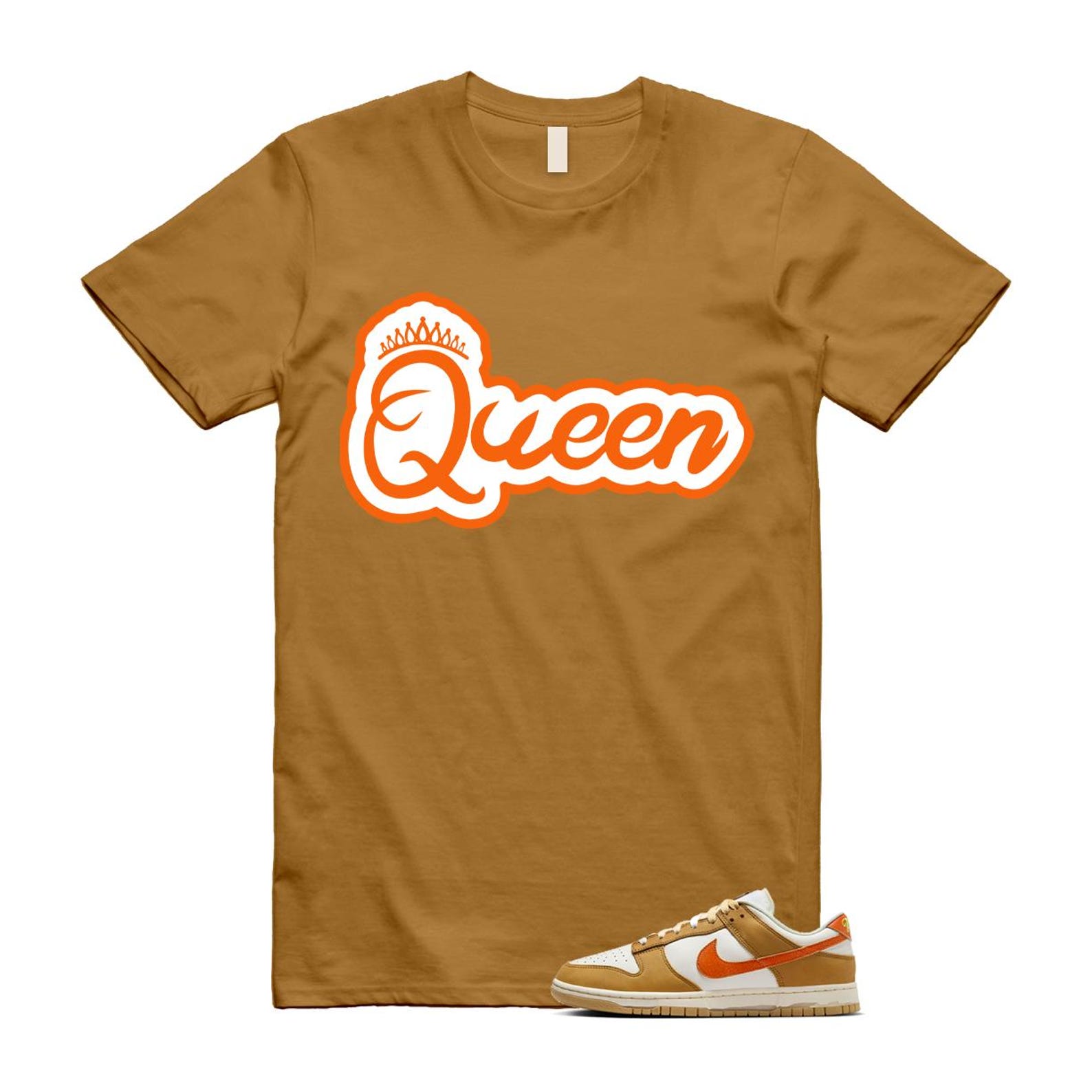 Dunk Wheat Safety Orange Sail Coconut Milk Low Retro T Shirt Match Q2 ,HM3729-181 T-Shirt, Sneaker Match Tee