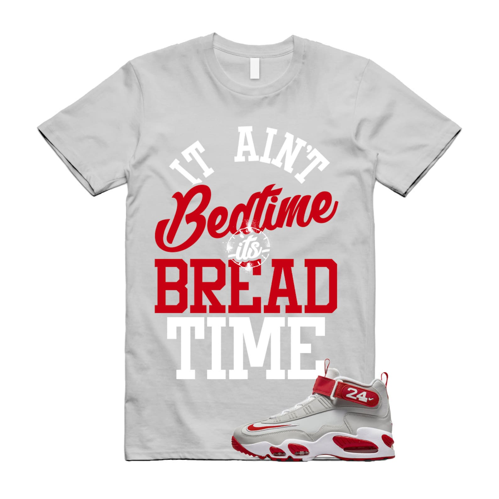 BT T Shirt to match N Air Griffey Max 1 Cincinnati Reds Pure Platinum University White ,FD1025-043 T-Shirt, Sneaker Match Tee
