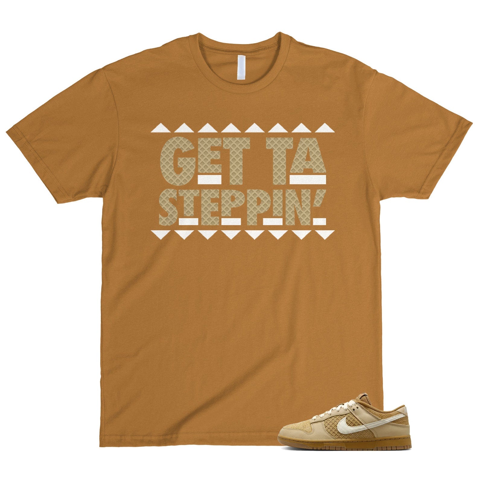 Dunk Waffle Wheat Coconut Milk Sesame Black Total Orange Low T Shirt Match GET ,FZ4041-744 T-Shirt, Sneaker Match Tee