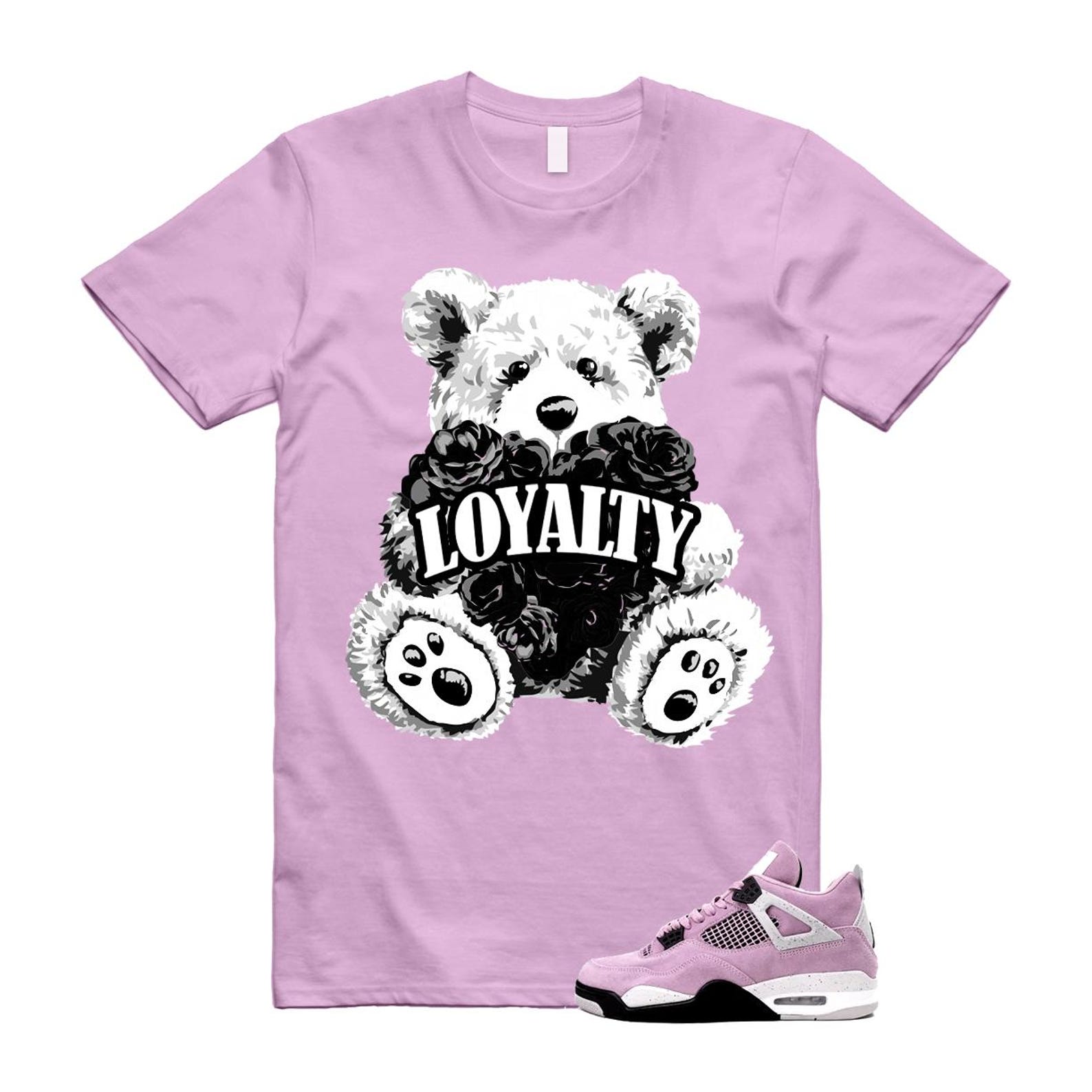 4 Orchid Neutral Grey Black White T Shirt Match LYLTY ,AQ9129-501 T-Shirt, Sneaker Match Tee