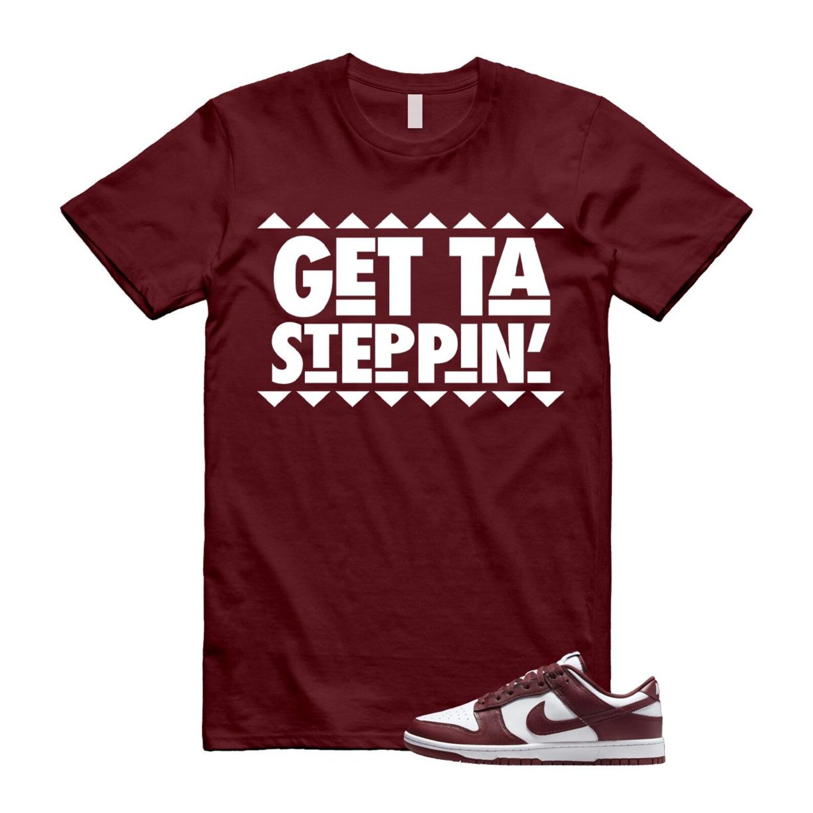 Dunk Team Red White Low Maroon Burgundy T Shirt Match GET ,DD1391-601 T-Shirt, Sneaker Match Tee