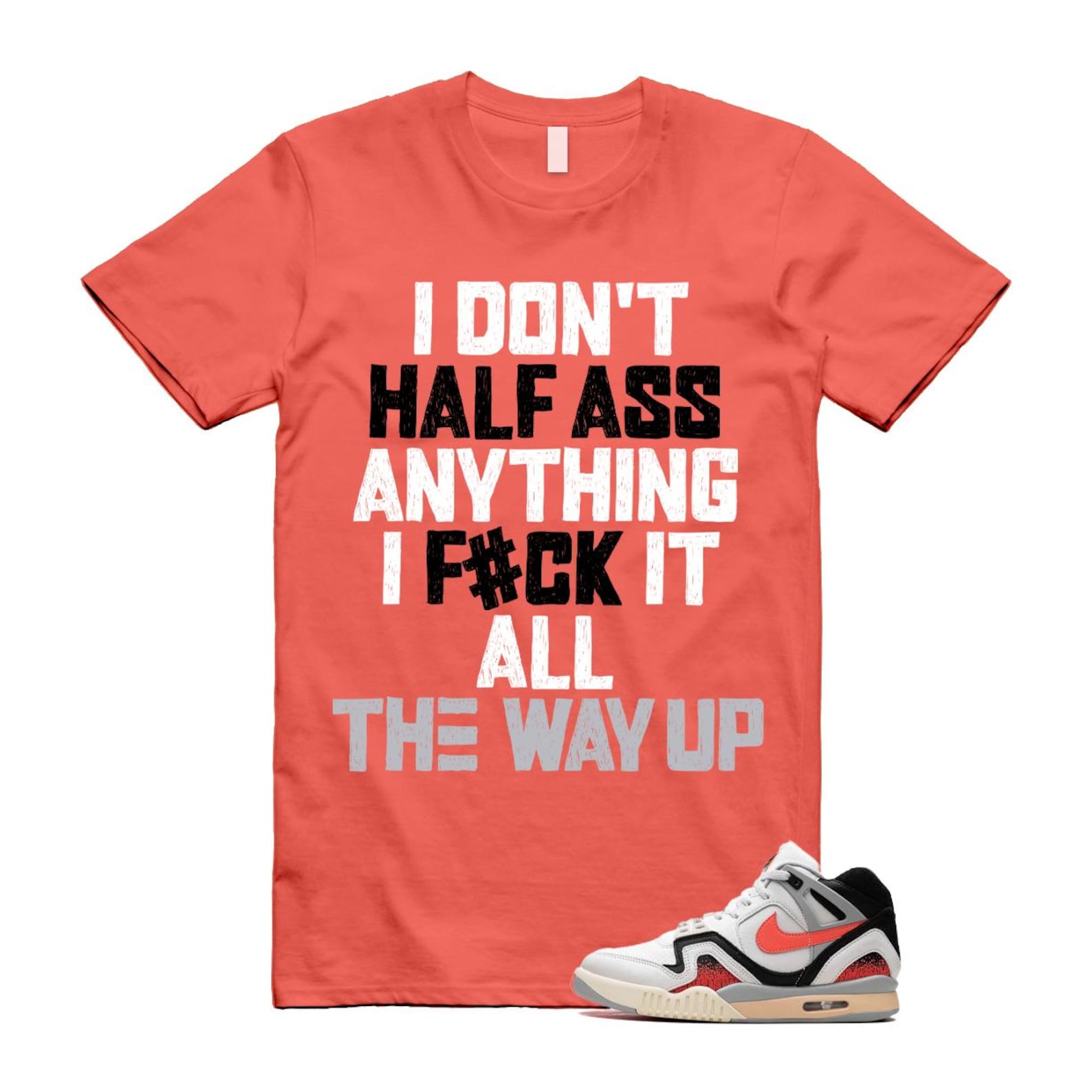 Hot Lava Air Tech Challenge II Phantom Black Pale Ivory T Shirt Match HALF ,FZ9033-001 T-Shirt, Sneaker Match Tee