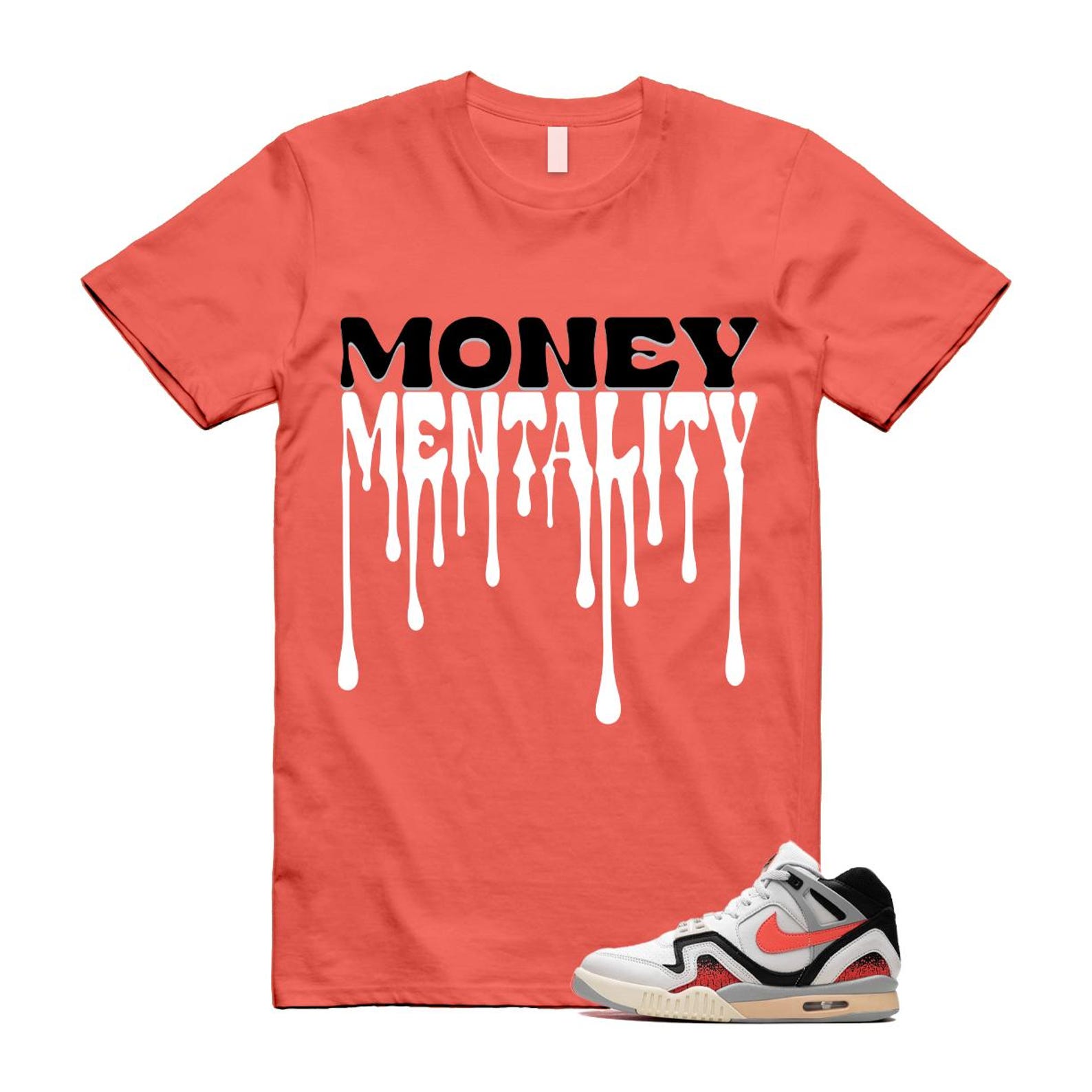 Hot Lava Air Tech Challenge II Phantom Black Pale Ivory T Shirt Match MENTALITY ,FZ9033-001 T-Shirt, Sneaker Match Tee