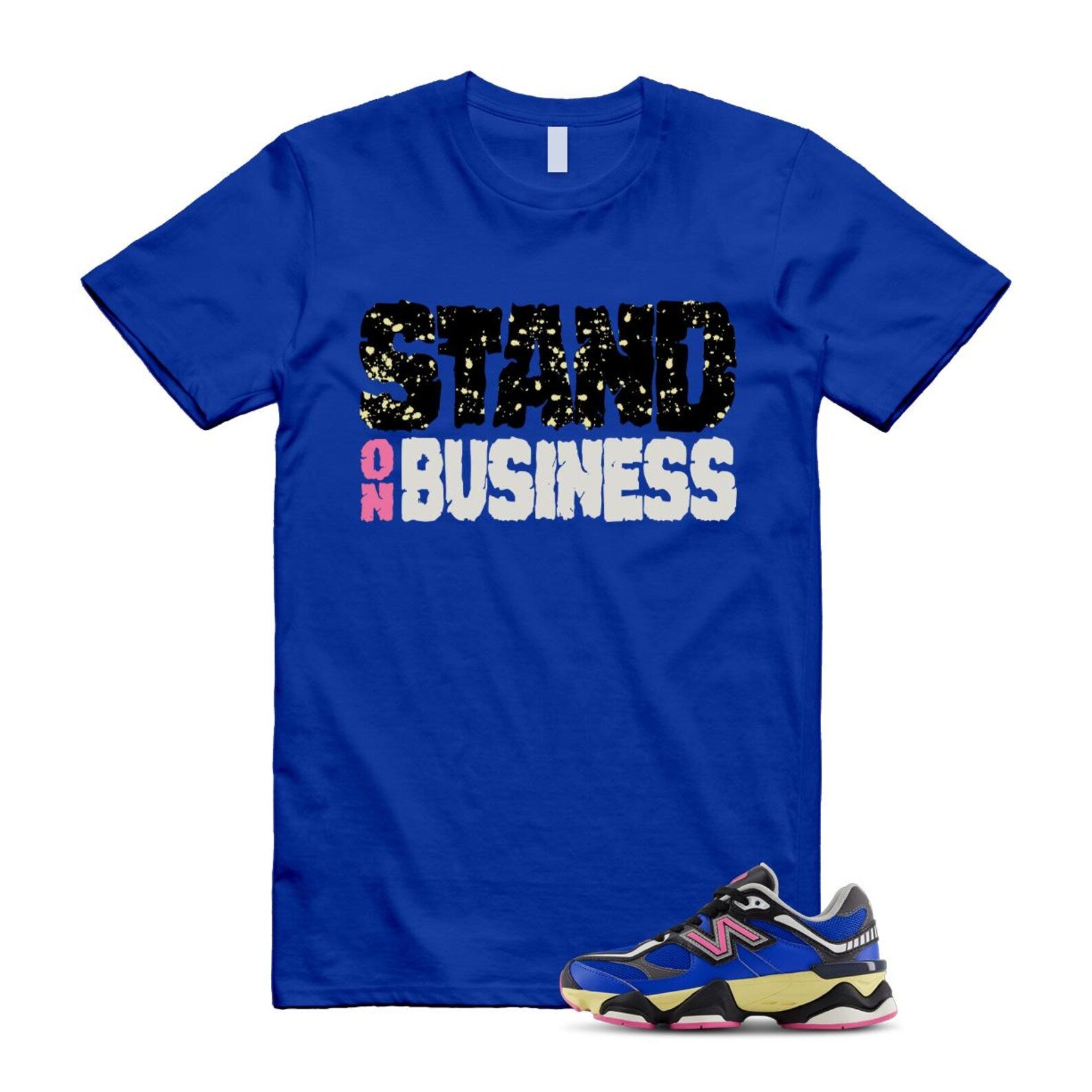 9060 Blue Oasis Real Pink Black T Shirt Match Stand On Business ,GC9060BP T-Shirt, Sneaker Match Tee