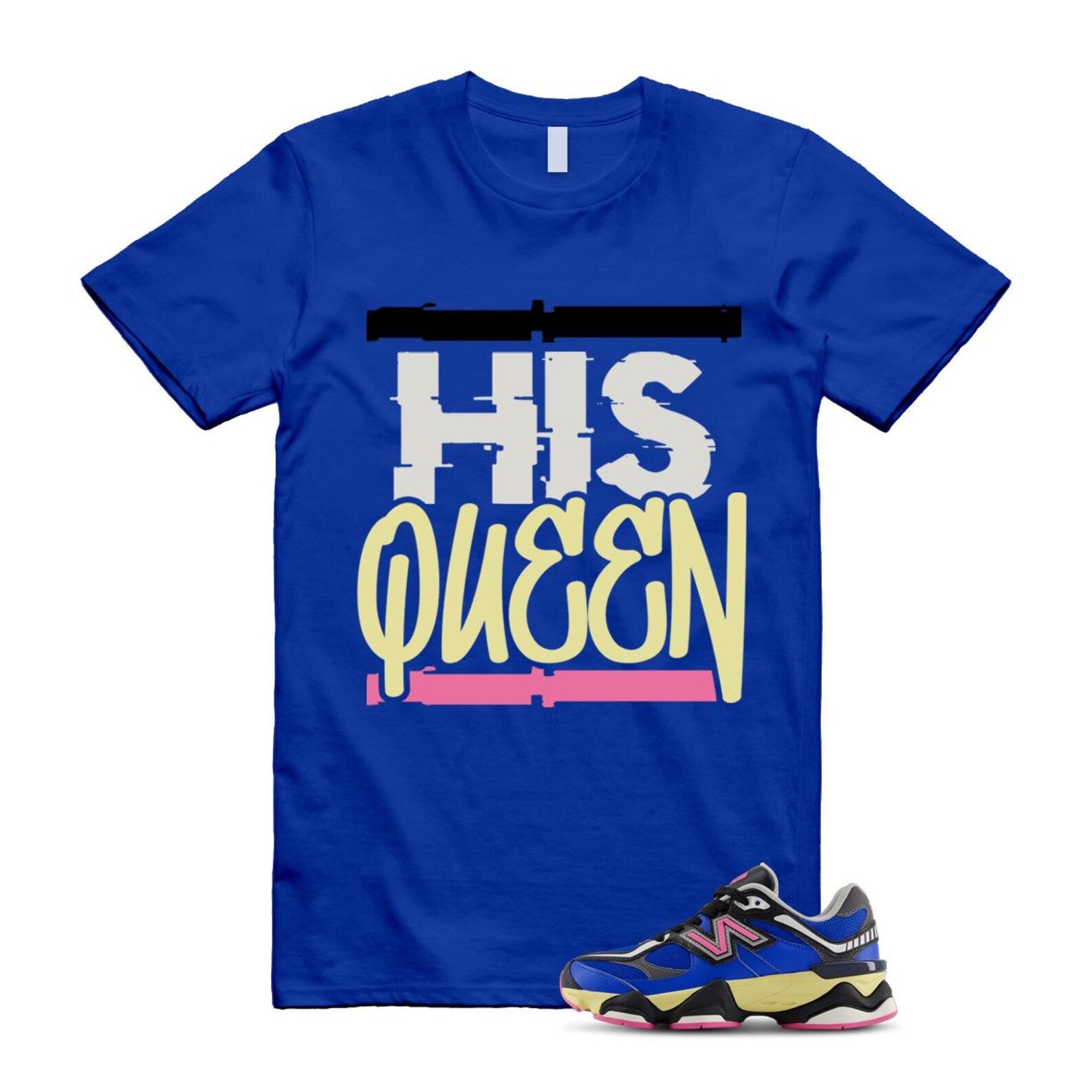 9060 Blue Oasis Real Pink Black T Shirt Match HQ ,GC9060BP T-Shirt, Sneaker Match Tee