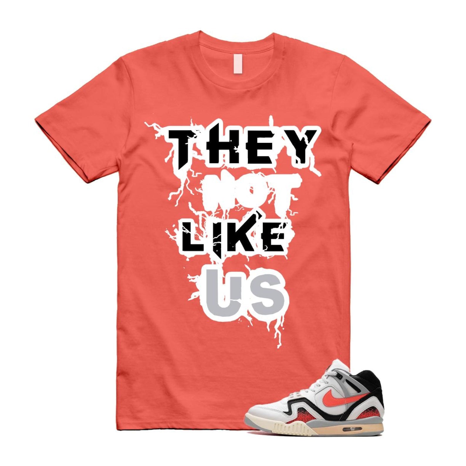 Hot Lava Air Tech Challenge II Phantom Black Pale Ivory T Shirt Match US ,FZ9033-001 T-Shirt, Sneaker Match Tee