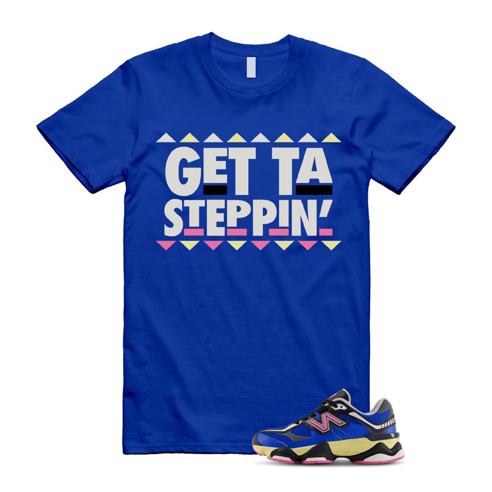 9060 Blue Oasis Real Pink Black T Shirt Match GET ,GC9060BP T-Shirt, Sneaker Match Tee