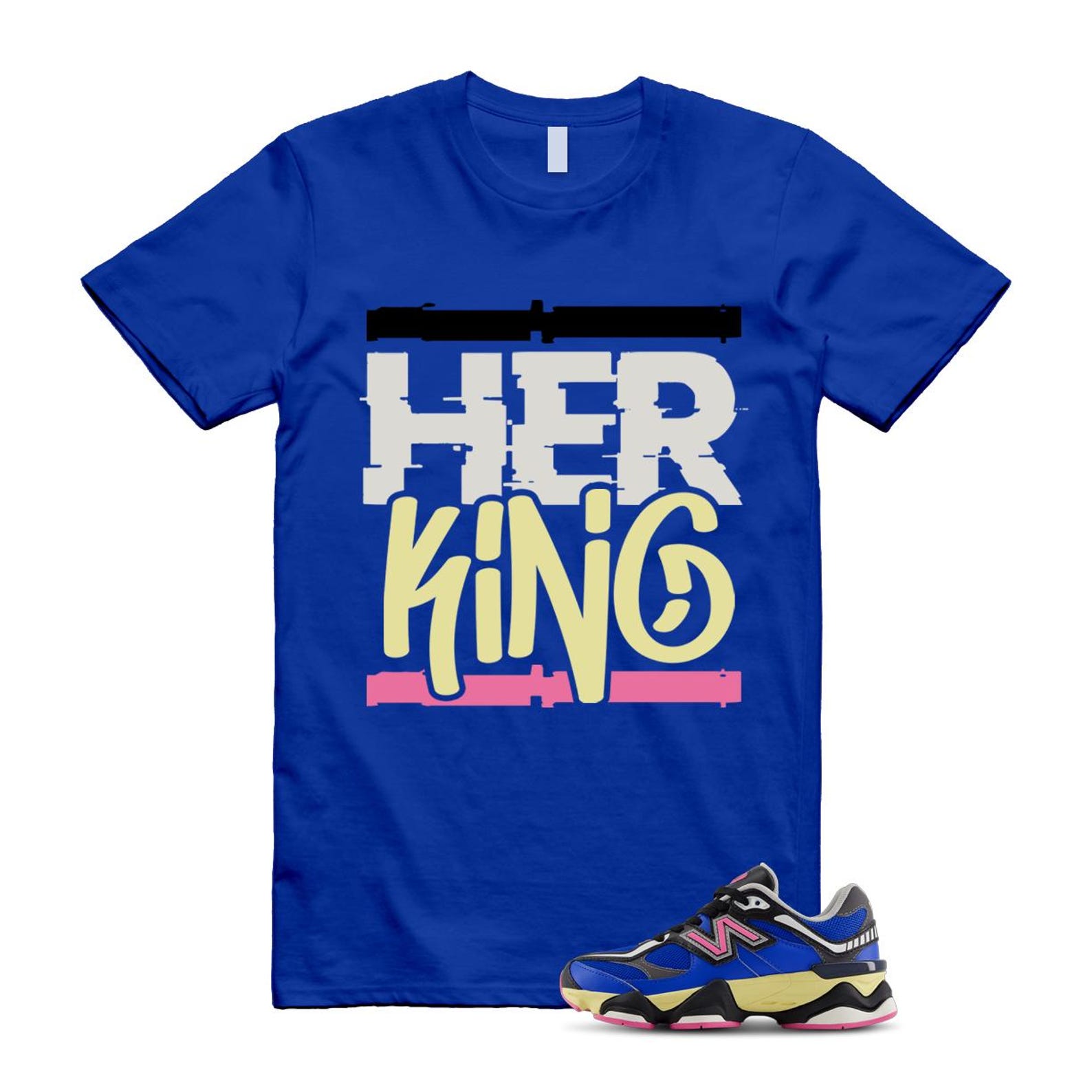9060 Blue Oasis Real Pink Black T Shirt Match HK ,GC9060BP T-Shirt, Sneaker Match Tee