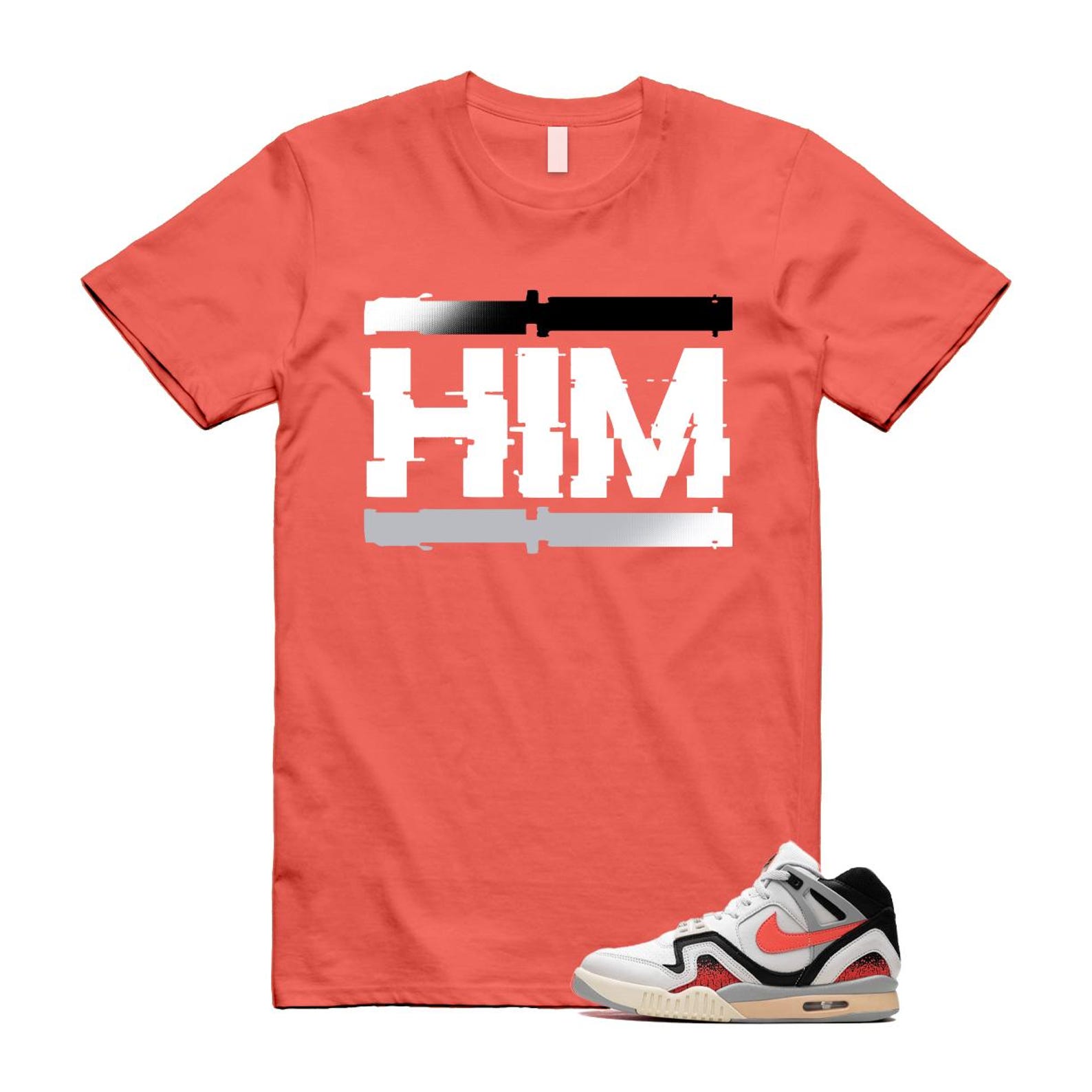 Hot Lava Air Tech Challenge II Phantom Black Pale Ivory T Shirt Match HIM ,FZ9033-001 T-Shirt, Sneaker Match Tee