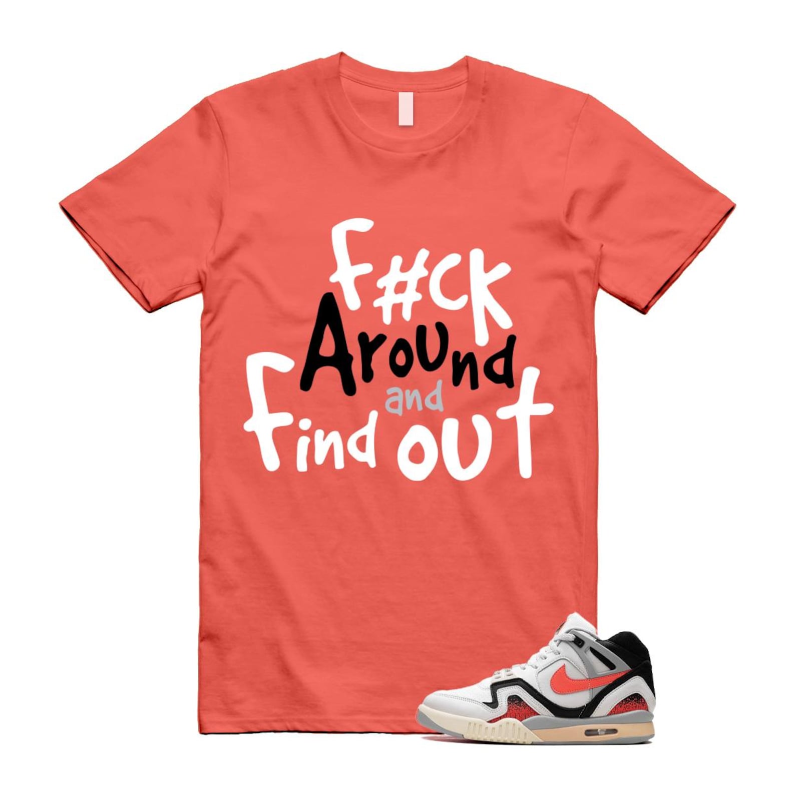 Hot Lava Air Tech Challenge II Phantom Black Pale Ivory T Shirt Match FCK2 ,FZ9033-001 T-Shirt, Sneaker Match Tee