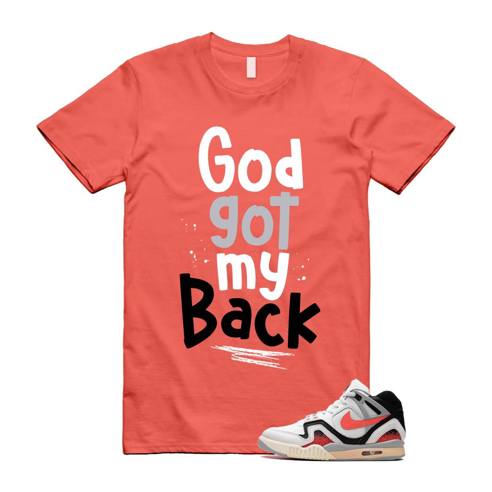 Hot Lava Air Tech Challenge II Phantom Black Pale Ivory T Shirt Match GOD ,FZ9033-001 T-Shirt, Sneaker Match Tee