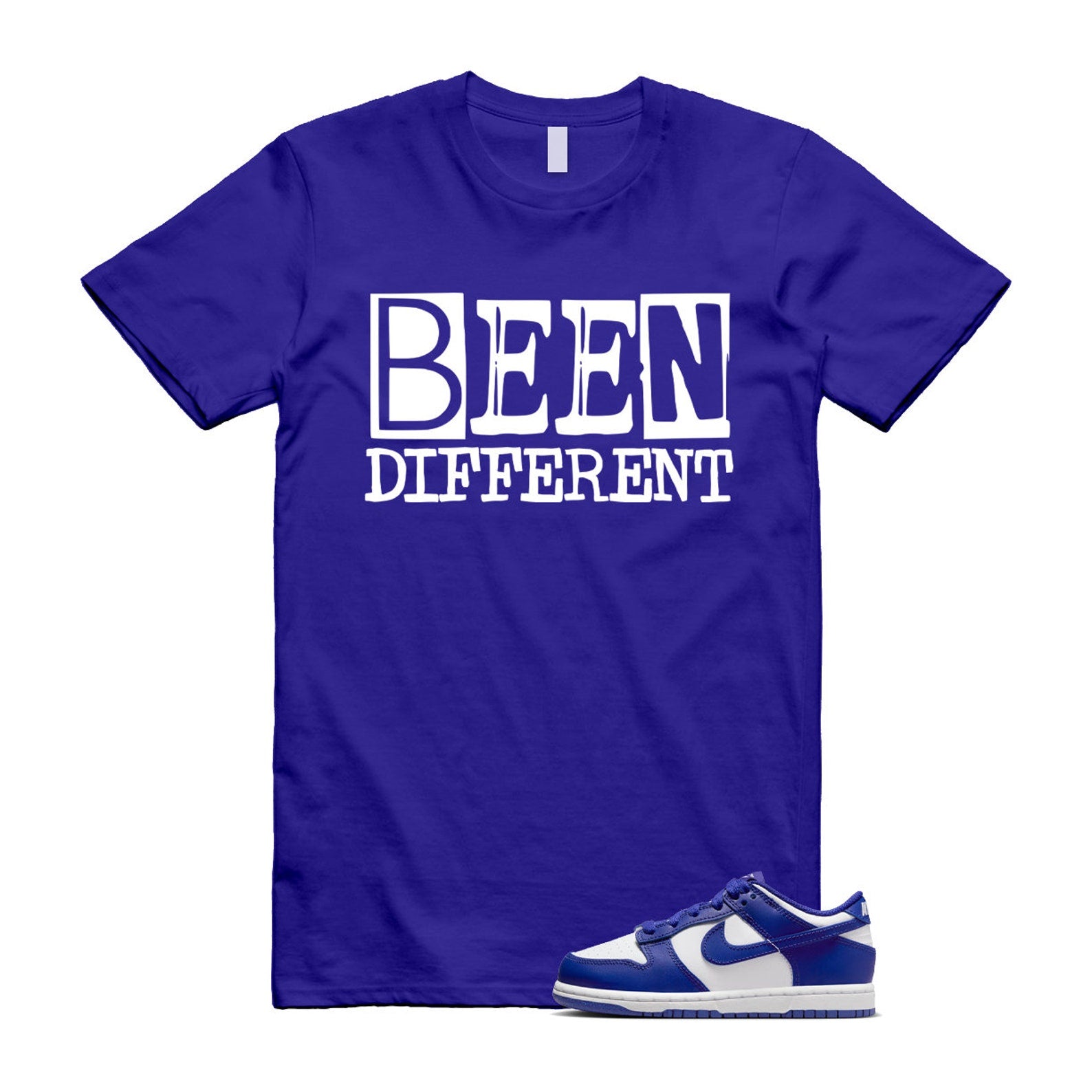 Dunk Concord Grape Purple Blue White Low T Shirt Match BEEN ,DV0833-103 T-Shirt, Sneaker Match Tee
