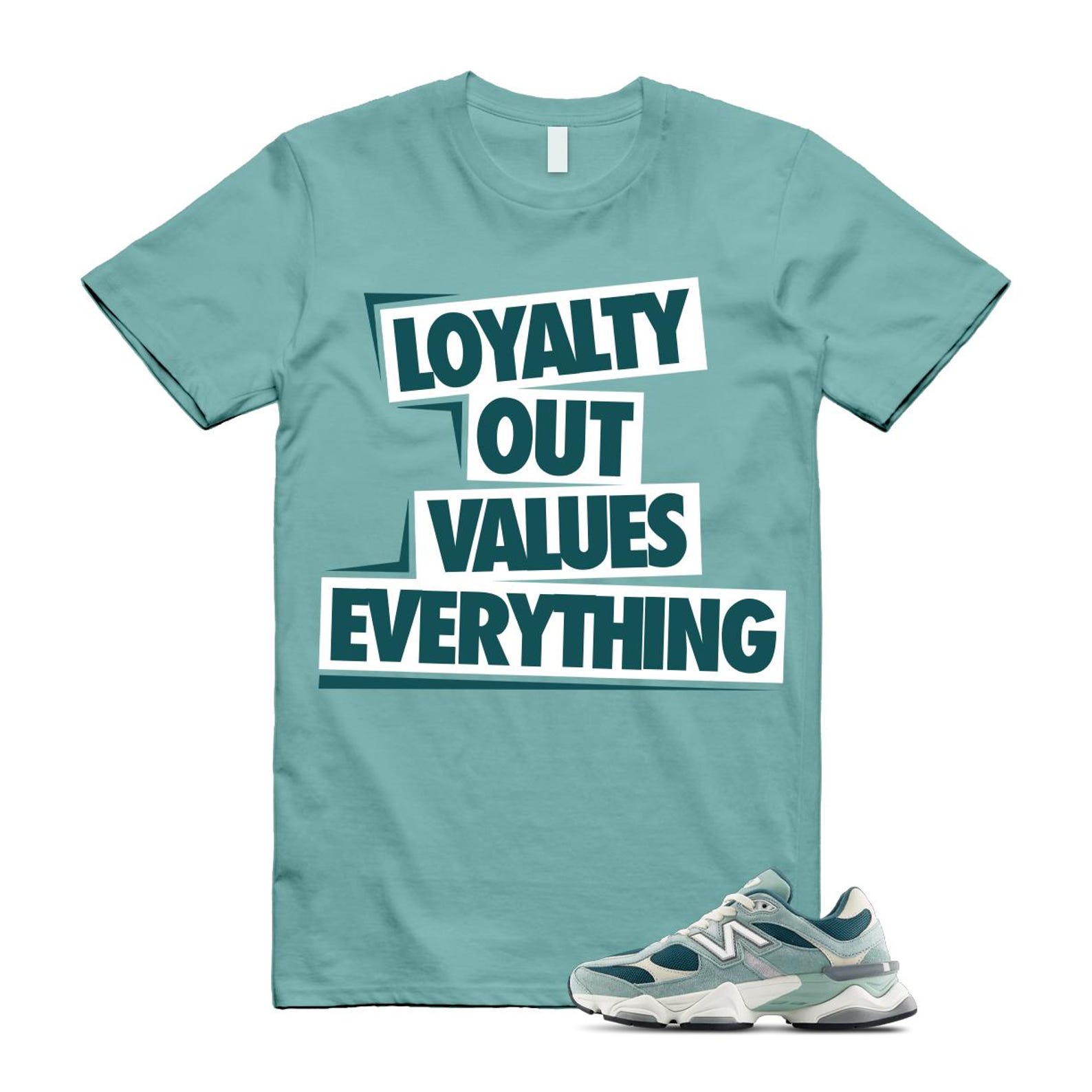 9060 Salt Marsh Green Cream Turtledove New Spruce T Shirt Match LOVE ,U9060FG T-Shirt, Sneaker Match Tee