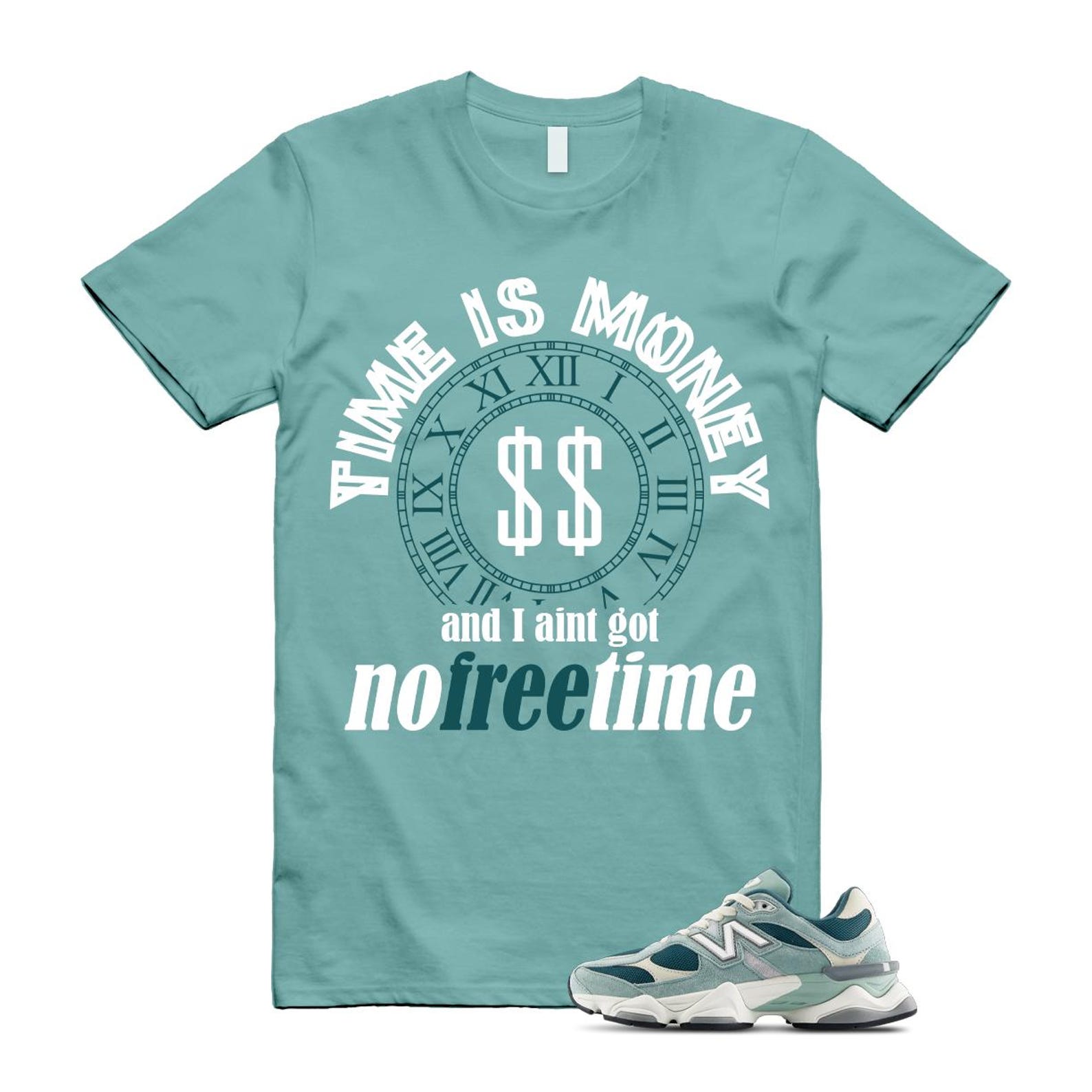9060 Salt Marsh Green Cream Turtledove New Spruce T Shirt Match FREE TIME ,U9060FG T-Shirt, Sneaker Match Tee