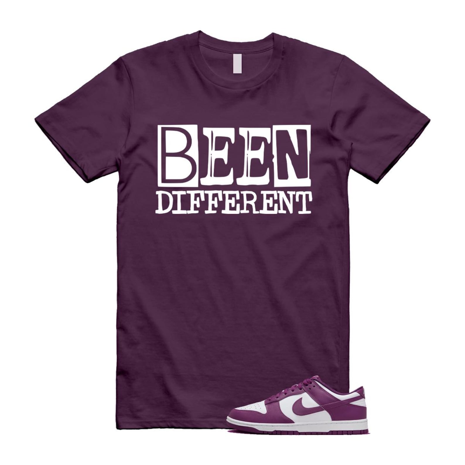 Dunk Viotech White Low Purple T Shirt Match BEEN ,DV0833-107 T-Shirt, Sneaker Match Tee