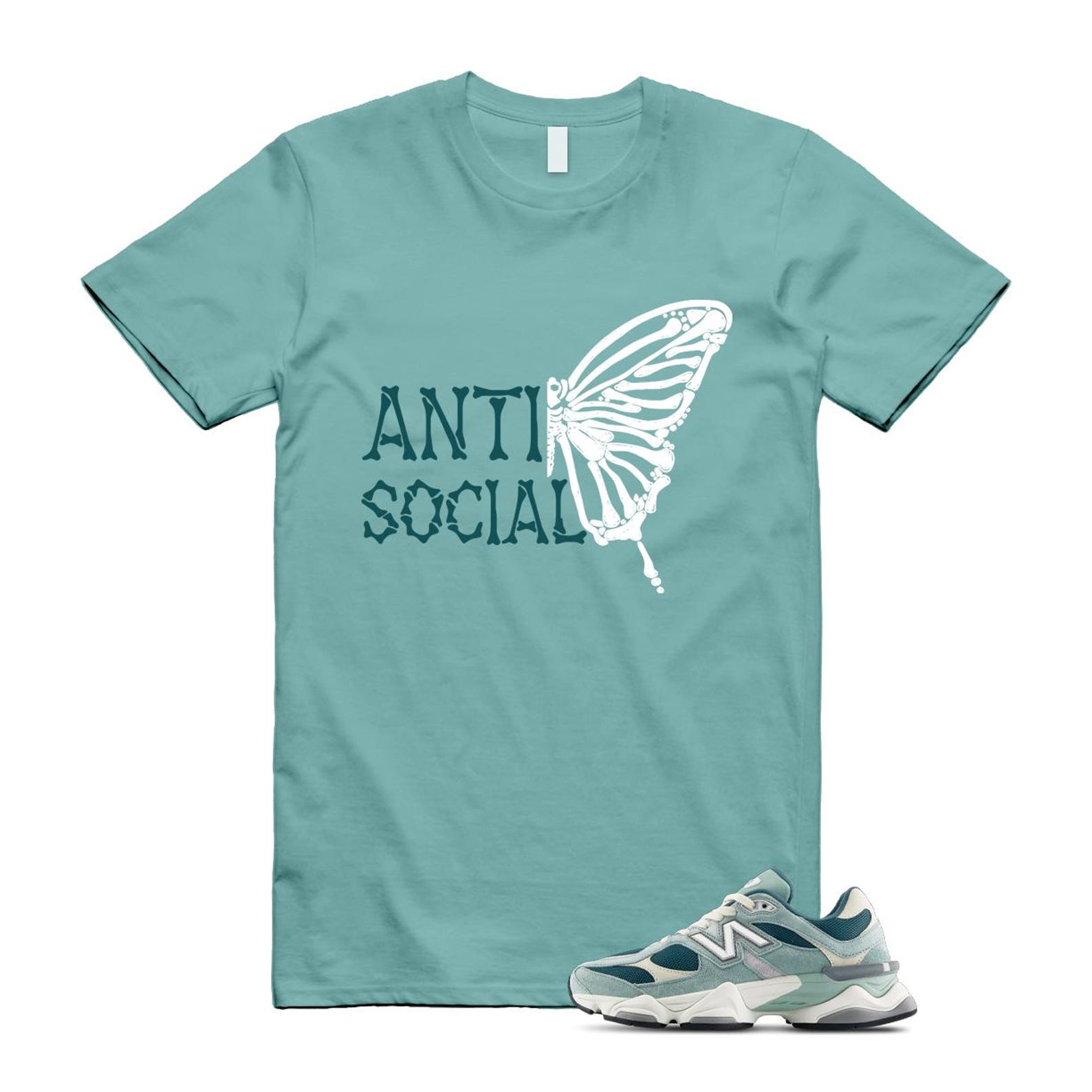 9060 Salt Marsh Green Cream Turtledove New Spruce T Shirt Match ASB ,U9060FG T-Shirt, Sneaker Match Tee