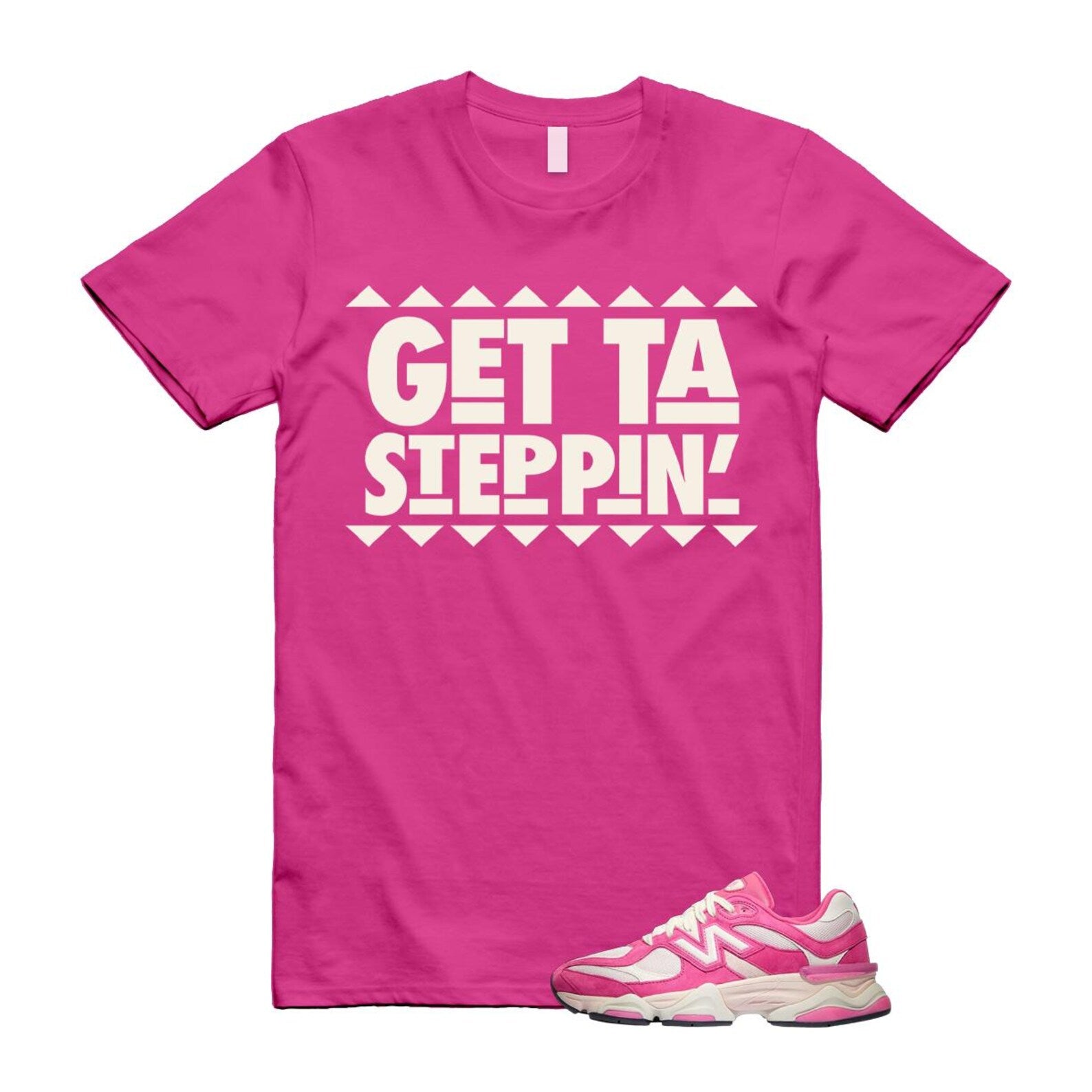 9060 Fuchsia Pink Strawberries and Cream T Shirt Match GET ,U9060FP T-Shirt, Sneaker Match Tee