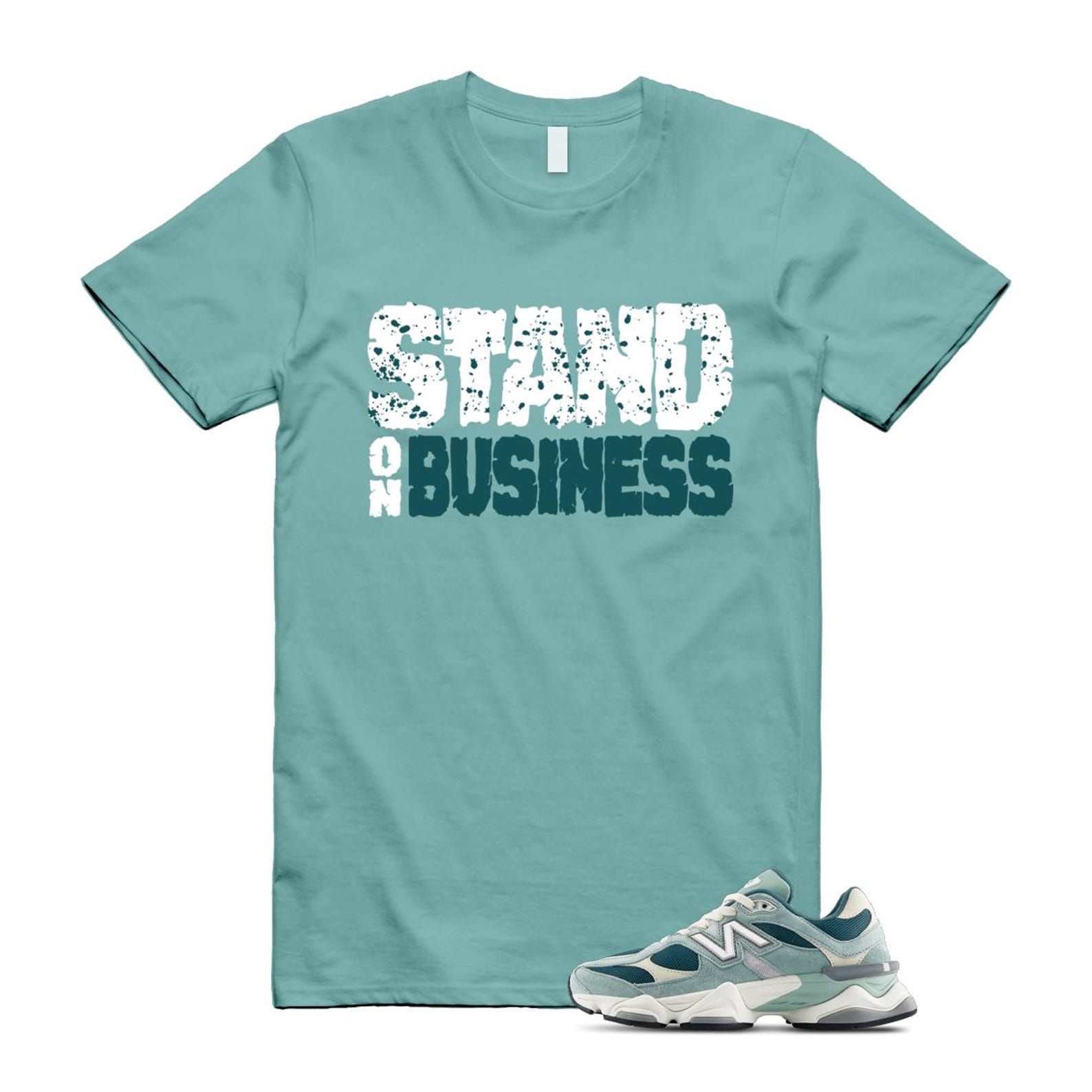 9060 Salt Marsh Green Cream Turtledove New Spruce T Shirt Match Stand On Business ,U9060FG T-Shirt, Sneaker Match Tee