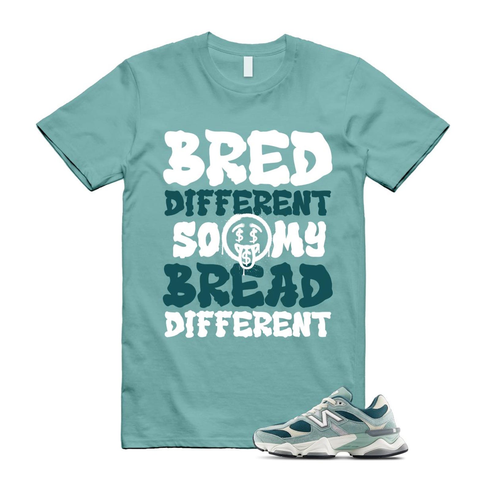 9060 Salt Marsh Green Cream Turtledove New Spruce T Shirt Match BDBD ,U9060FG T-Shirt, Sneaker Match Tee