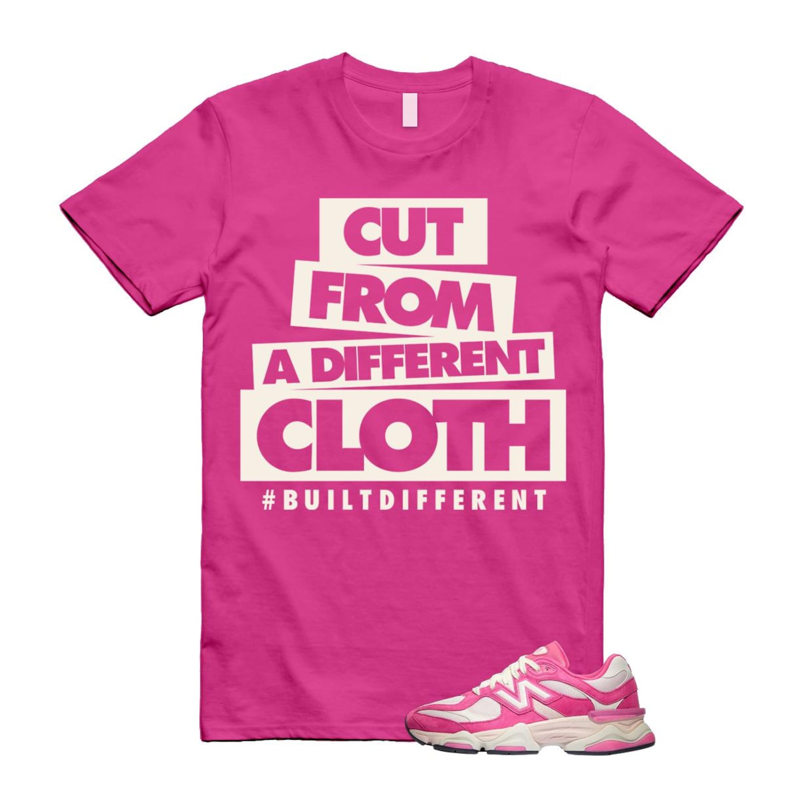 9060 Fuchsia Pink Strawberries and Cream T Shirt Match CLOTH ,U9060FP T-Shirt, Sneaker Match Tee