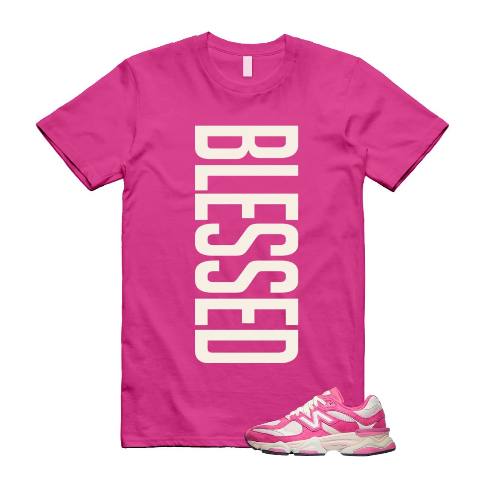 9060 Fuchsia Pink Strawberries and Cream T Shirt Match VERTBLS ,U9060FP T-Shirt, Sneaker Match Tee