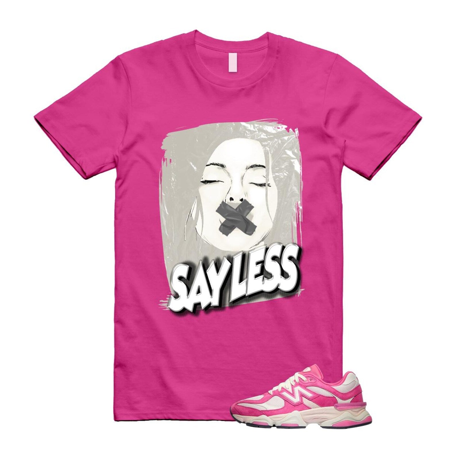9060 Fuchsia Pink Strawberries and Cream T Shirt Match SL ,U9060FP T-Shirt, Sneaker Match Tee