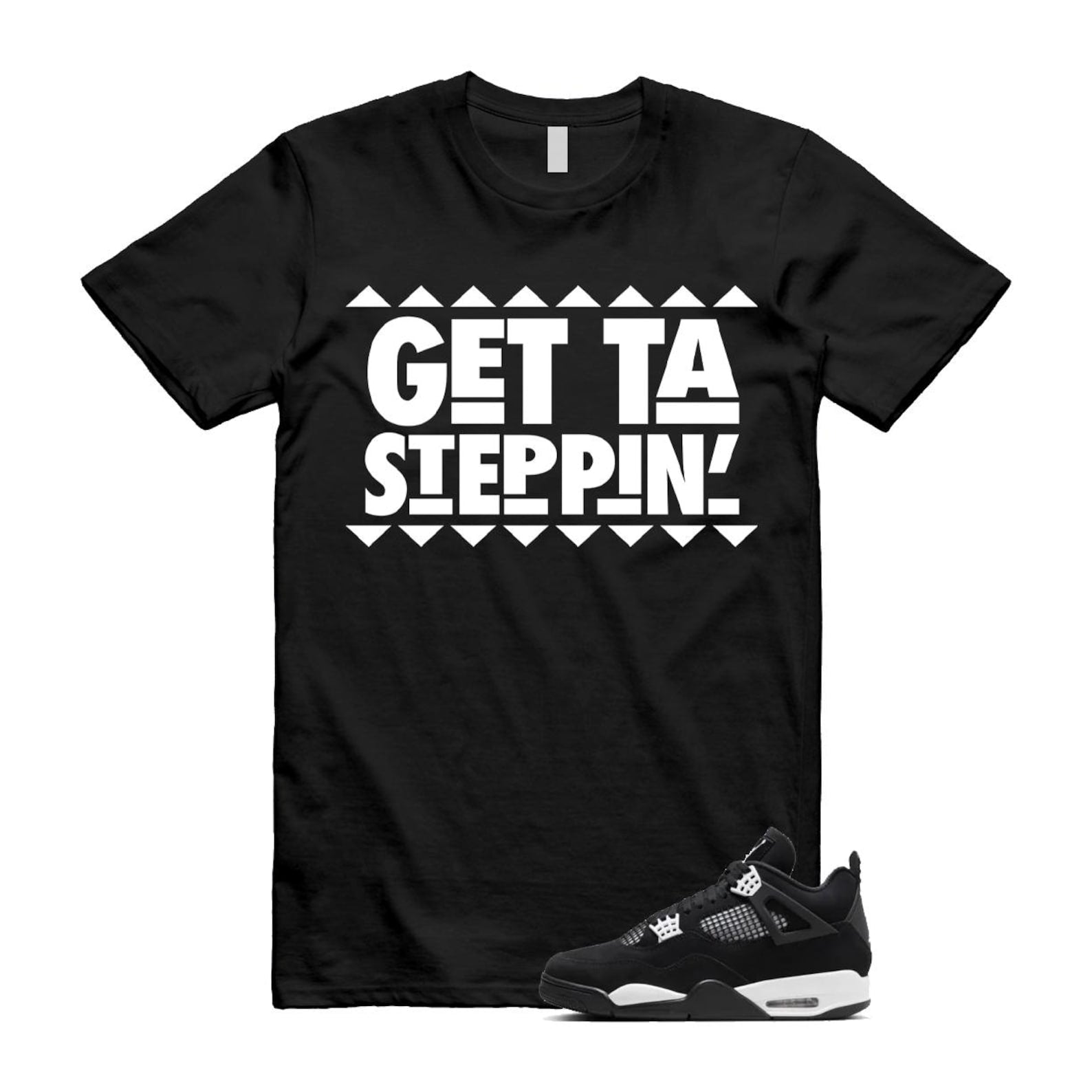 Jordan 4 Retro White Thunder T Shirt Match GET ,FQ8138-001 T-Shirt, Sneaker Match Tee