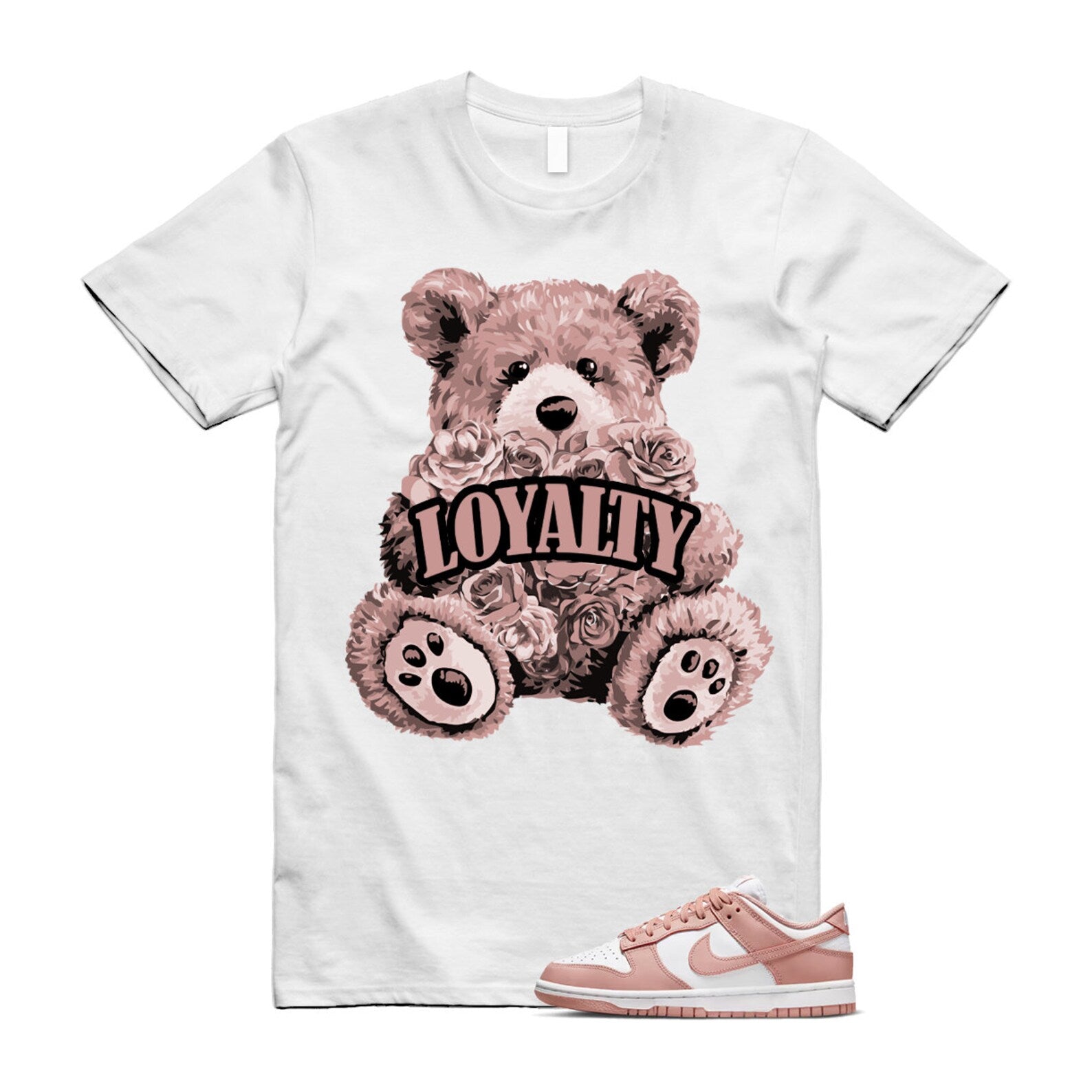 LYLTY T Shirt to match N Dunk Low Rose Whisper WMNS White ,DD1503-118 T-Shirt, Sneaker Match Tee