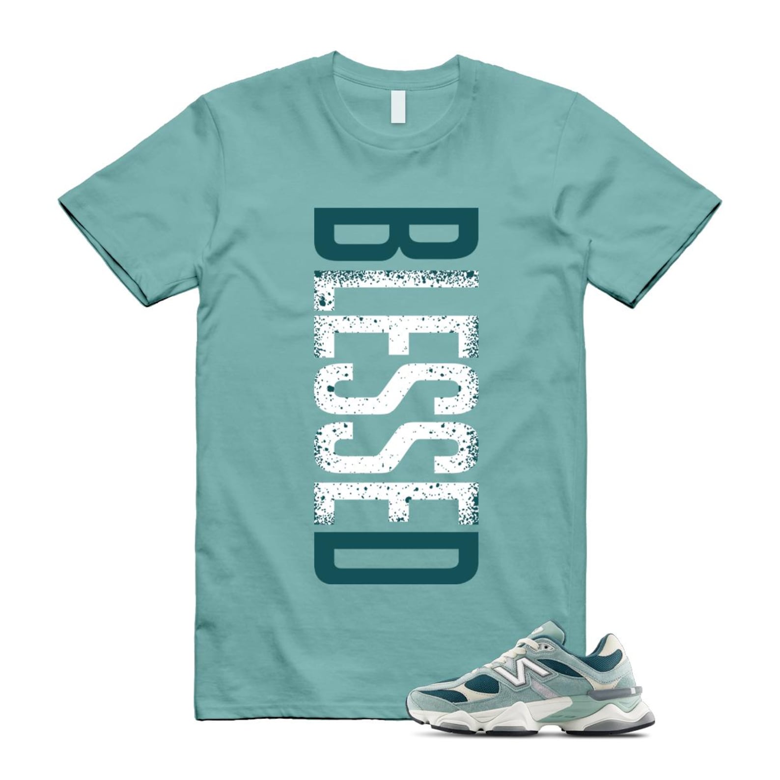 9060 Salt Marsh Green Cream Turtledove New Spruce T Shirt Match VERTBLS ,U9060FG T-Shirt, Sneaker Match Tee