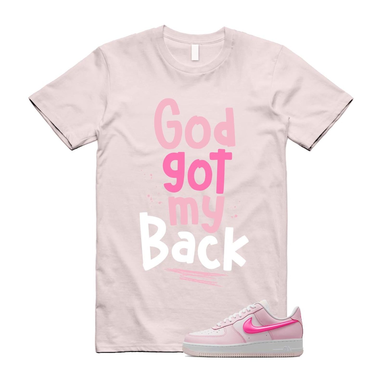 Air Force 1 '07 LX Pearl Pink Paw Print White Foam Playful T Shirt Match GOD ,HM3696-661 T-Shirt, Sneaker Match Tee