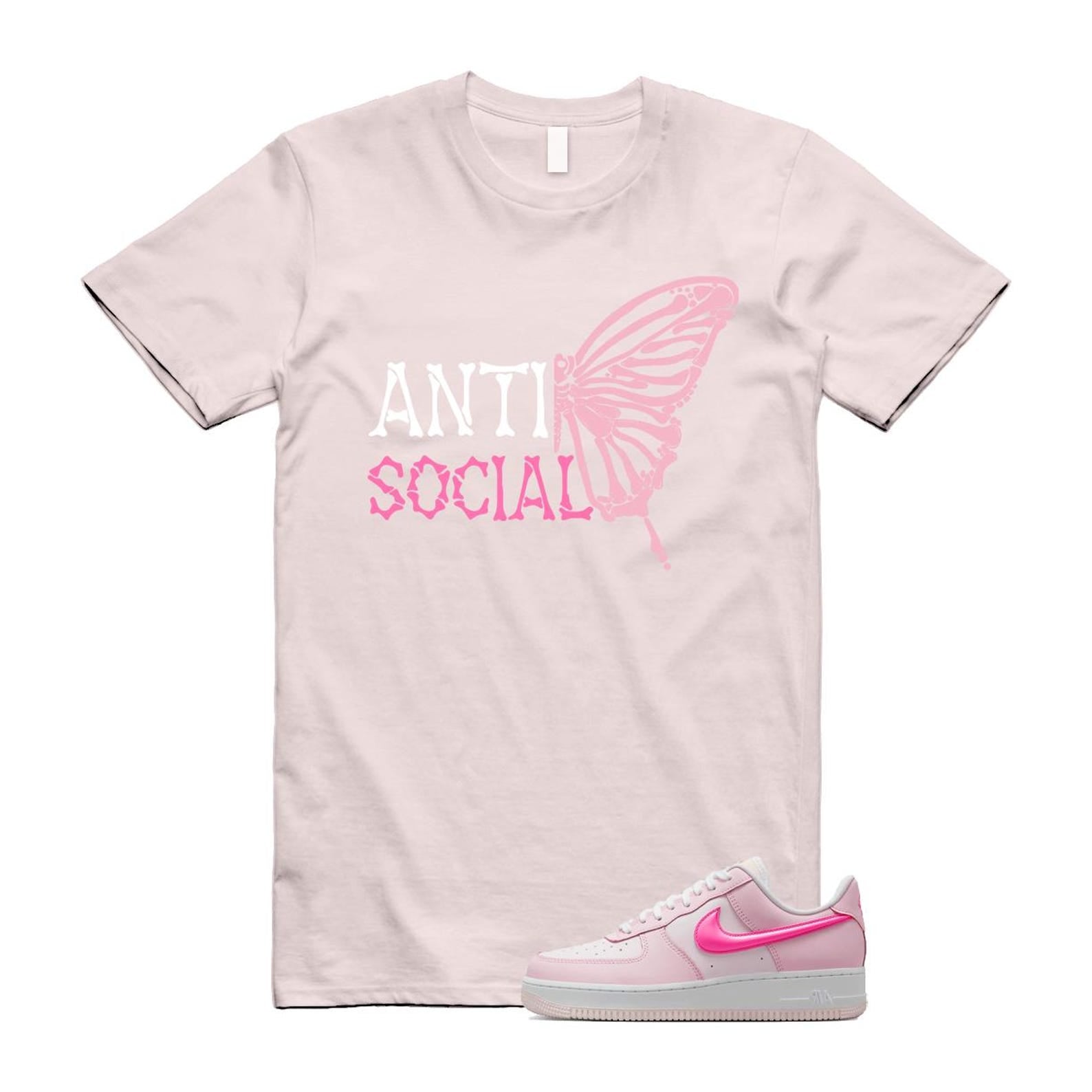 Air Force 1 '07 LX Pearl Pink Paw Print White Foam Playful T Shirt Match ASB ,HM3696-661 T-Shirt, Sneaker Match Tee
