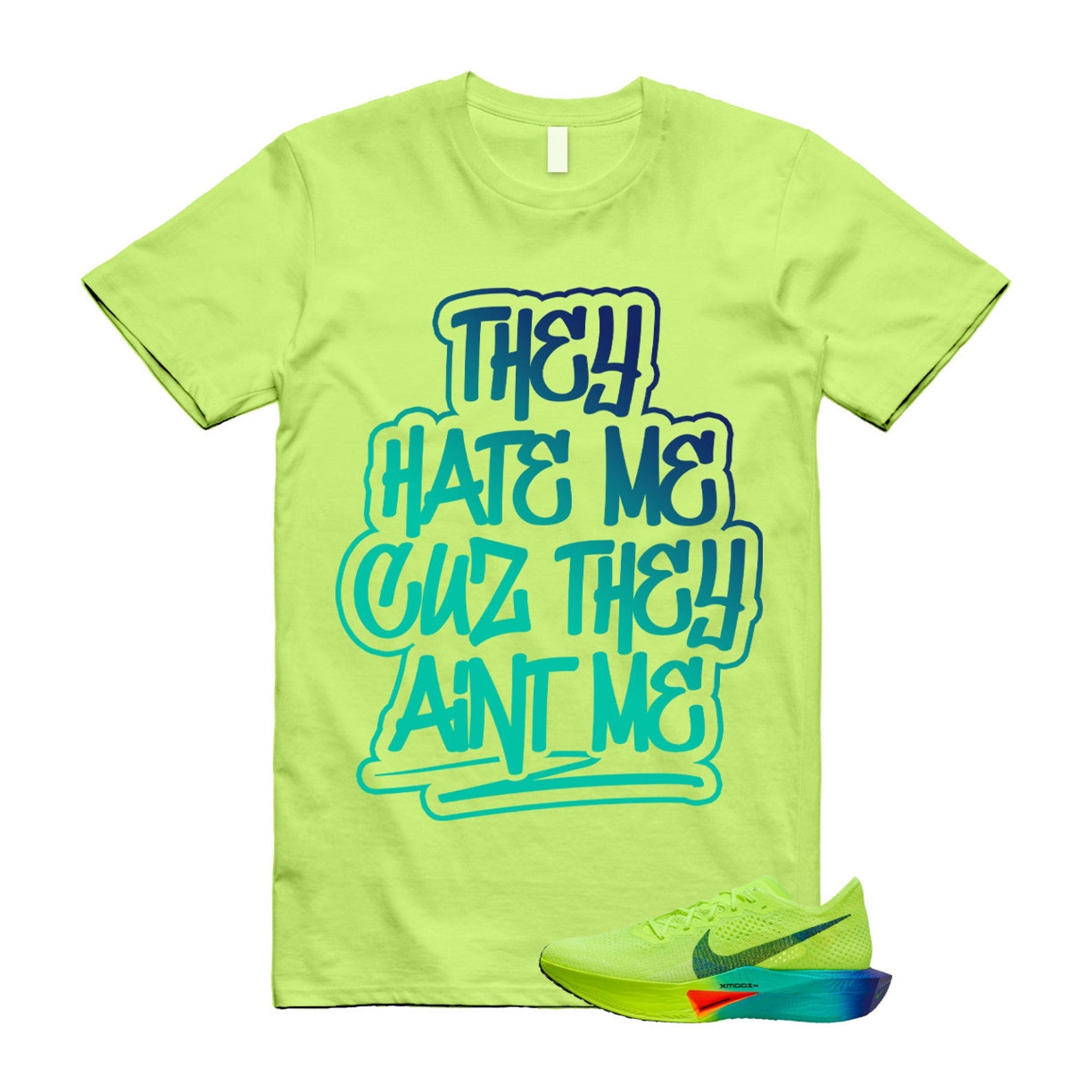 Volt Concord Air Zoom Alphafly 3 Dusty Cactus Total Orange T Shirt Match AINT ME ,FD8311-700 T-Shirt, Sneaker Match Tee