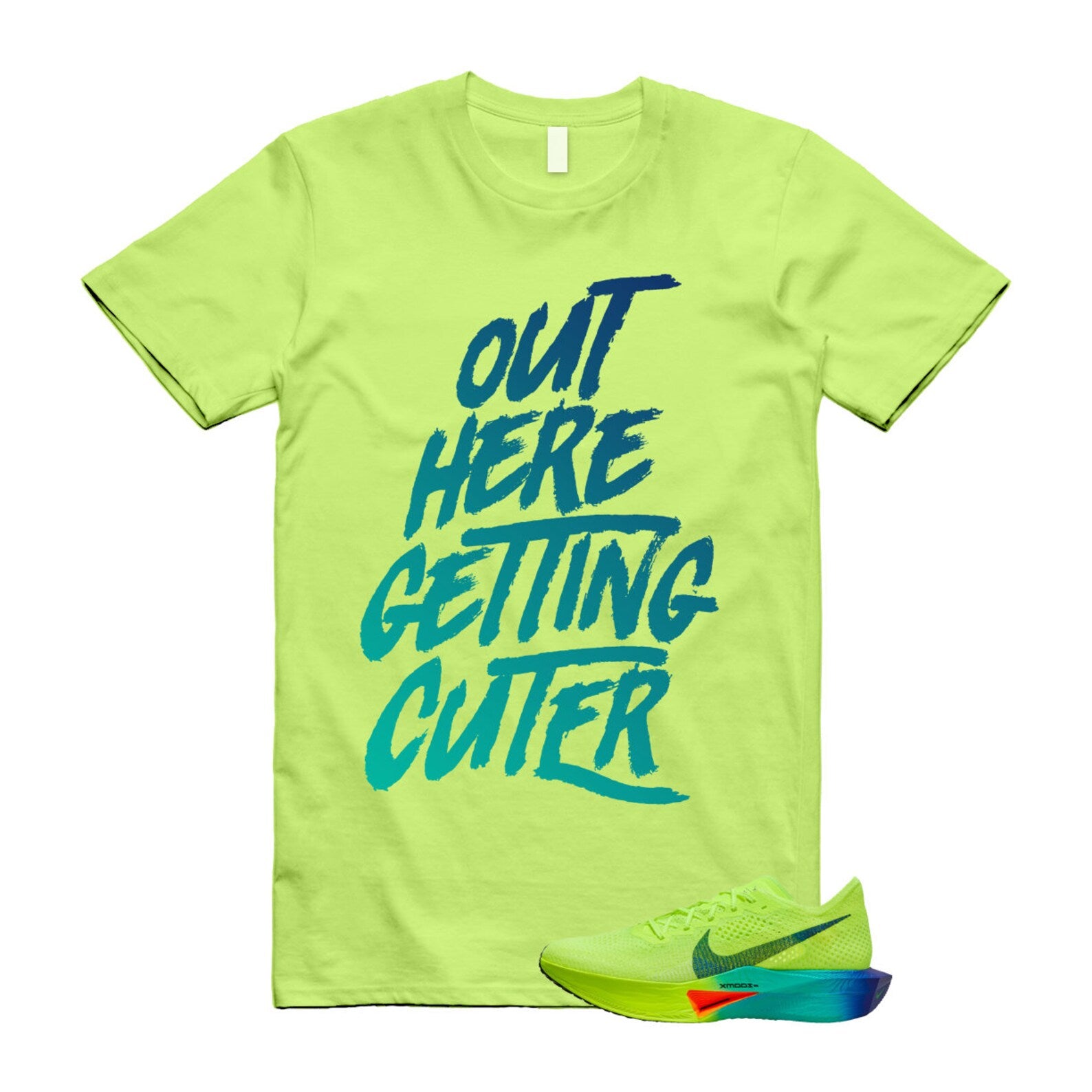 Volt Concord Air Zoom Alphafly 3 Dusty Cactus Total Orange T Shirt Match CUTER ,FD8311-700 T-Shirt, Sneaker Match Tee