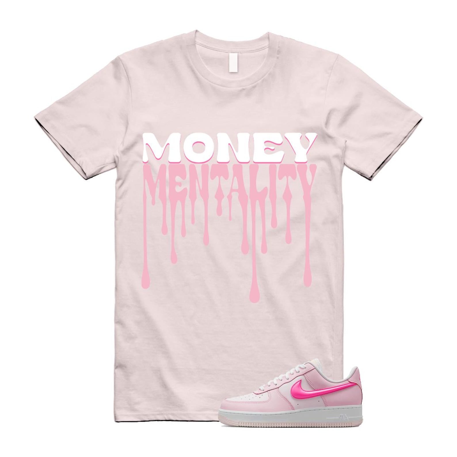 Air Force 1 '07 LX Pearl Pink Paw Print White Foam Playful T Shirt Match MENTALITY ,HM3696-661 T-Shirt, Sneaker Match Tee