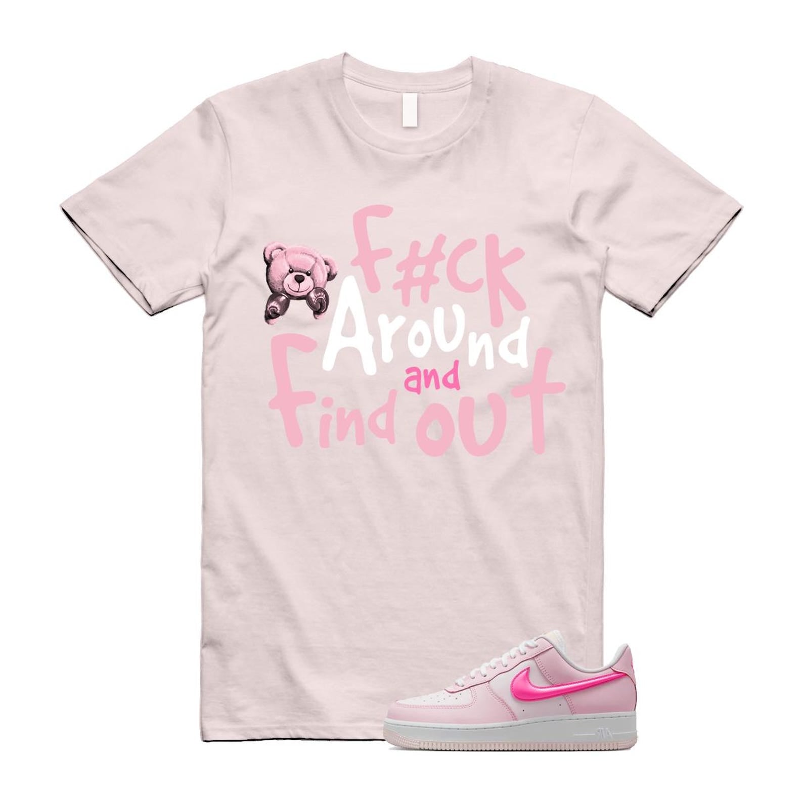 Air Force 1 '07 LX Pearl Pink Paw Print White Foam Playful T Shirt Match FCK ,HM3696-661 T-Shirt, Sneaker Match Tee