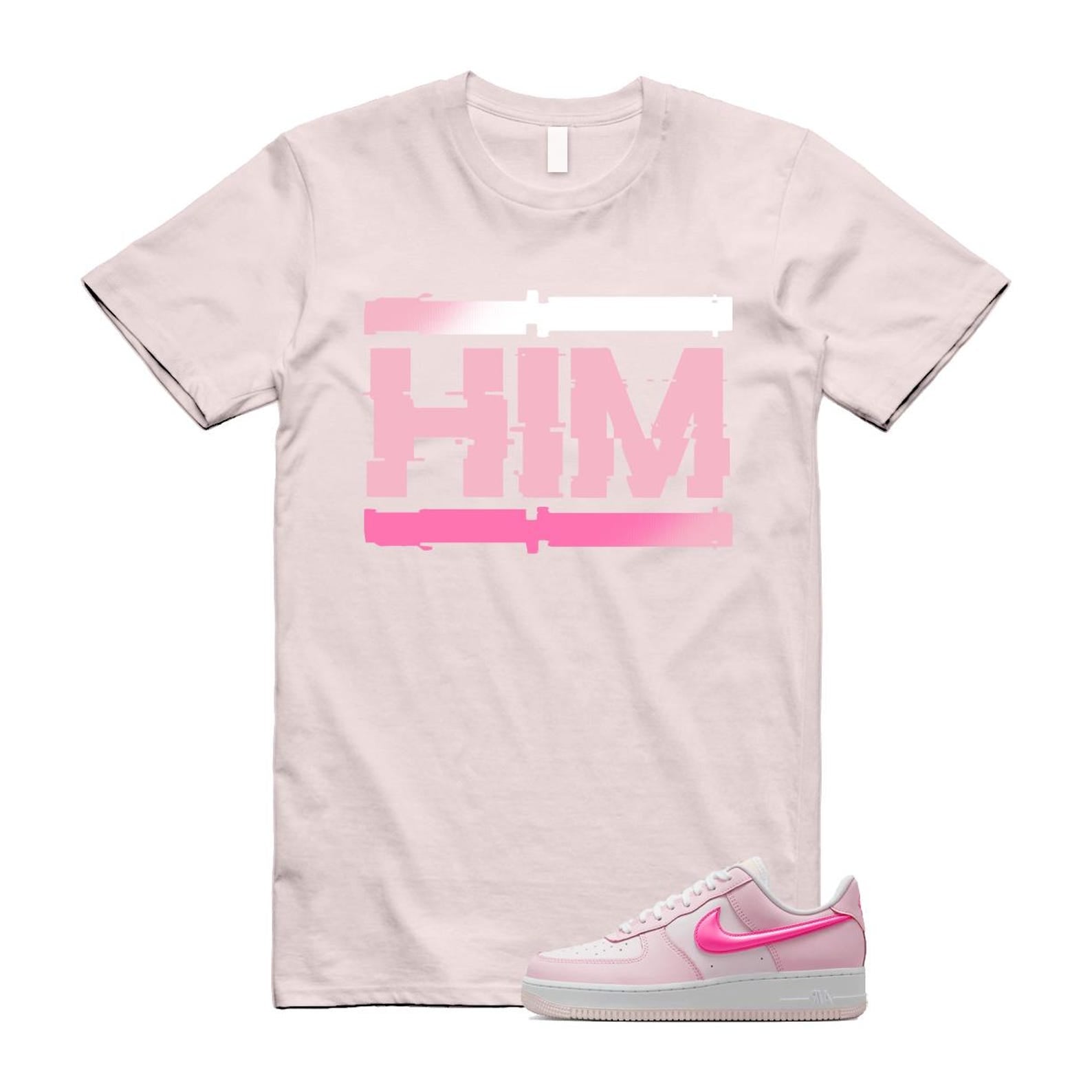 Air Force 1 '07 LX Pearl Pink Paw Print White Foam Playful T Shirt Match HIM ,HM3696-661 T-Shirt, Sneaker Match Tee