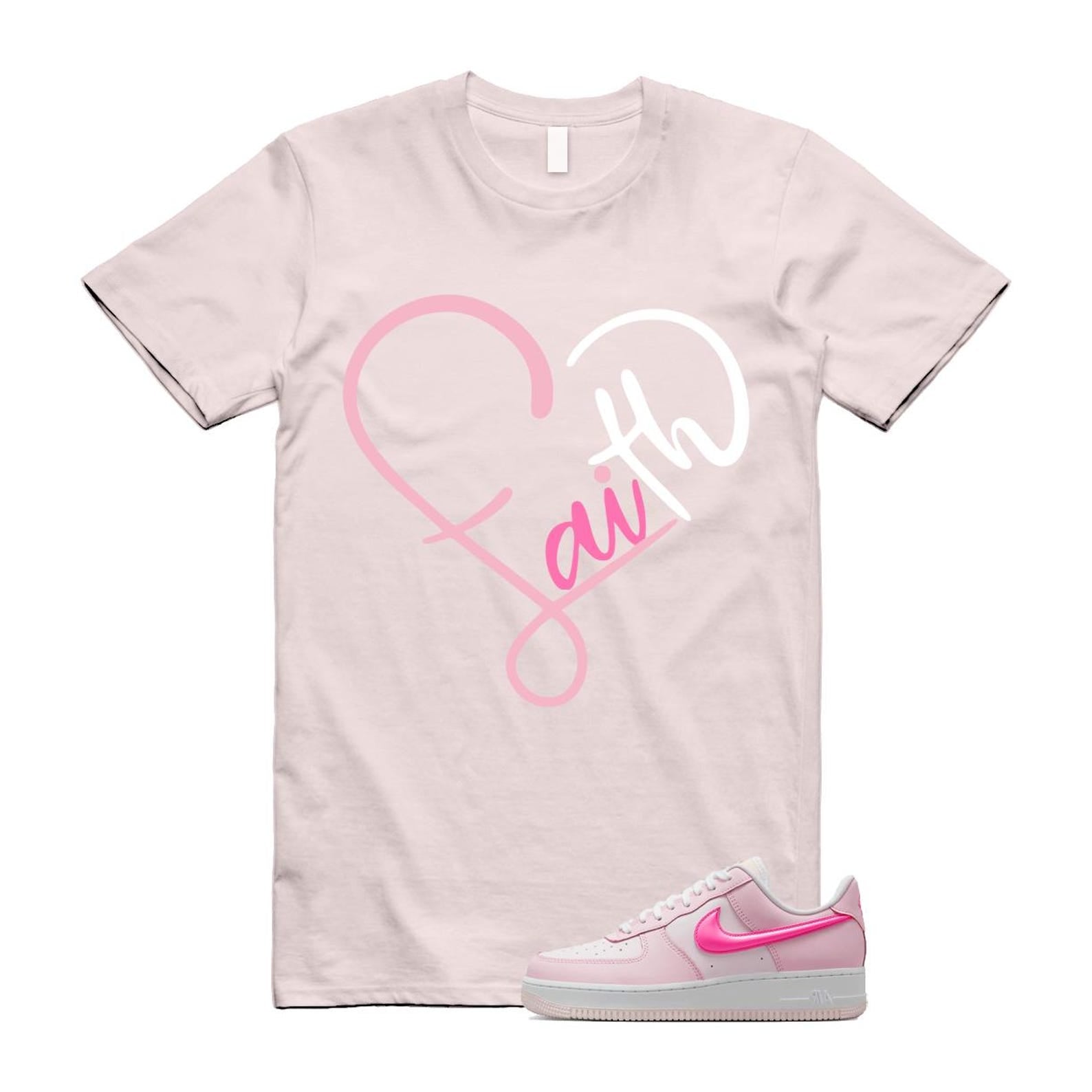 Air Force 1 '07 LX Pearl Pink Paw Print White Foam Playful T Shirt Match FAITH ,HM3696-661 T-Shirt, Sneaker Match Tee