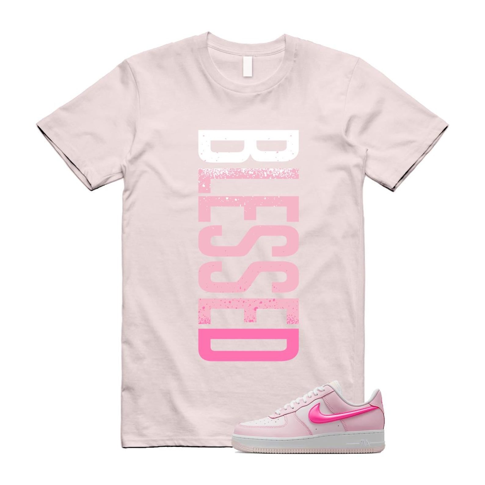 Air Force 1 '07 LX Pearl Pink Paw Print White Foam Playful T Shirt Match VERTBLS ,HM3696-661 T-Shirt, Sneaker Match Tee