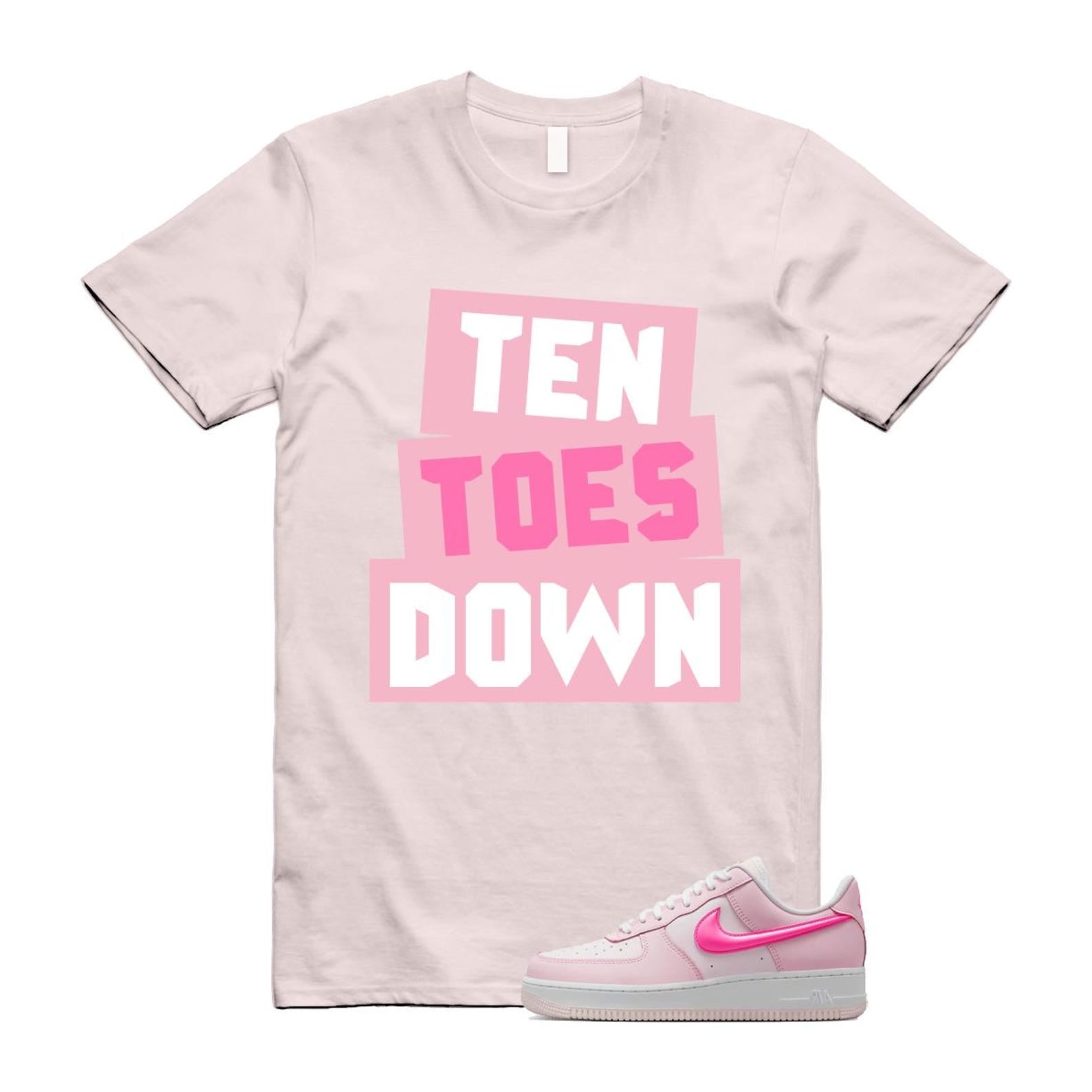 Air Force 1 '07 LX Pearl Pink Paw Print White Foam Playful T Shirt Match TTD ,HM3696-661 T-Shirt, Sneaker Match Tee
