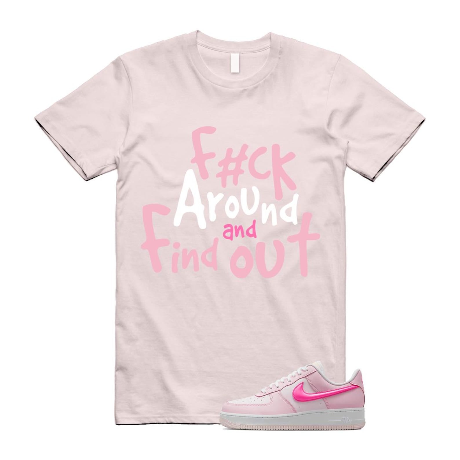 Air Force 1 '07 LX Pearl Pink Paw Print White Foam Playful T Shirt Match FCK2 ,HM3696-661 T-Shirt, Sneaker Match Tee