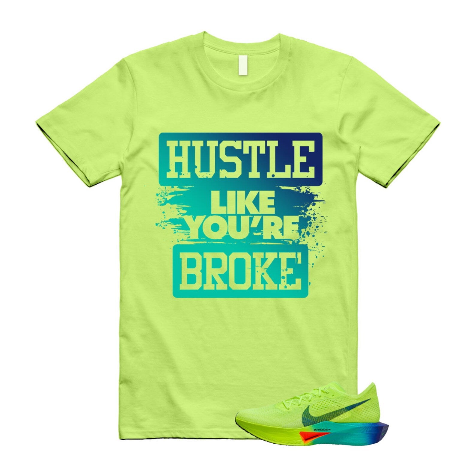 Volt Concord Air Zoom Alphafly 3 Dusty Cactus Total Orange T Shirt Match HLYB ,FD8311-700 T-Shirt, Sneaker Match Tee